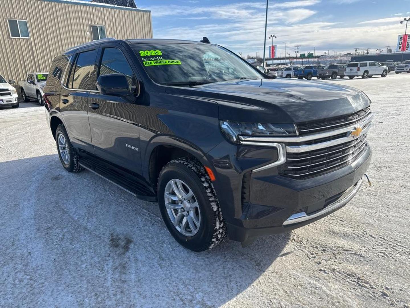 2023 BLACK CHEVROLET TAHOE 1500 LT (1GNSKNKD8PR) with an 5.3L engine, Automatic transmission, located at 2525 S. Cushman, Fairbanks, AK, 99701, (907) 452-5707, 64.824036, -147.712311 - Photo#3