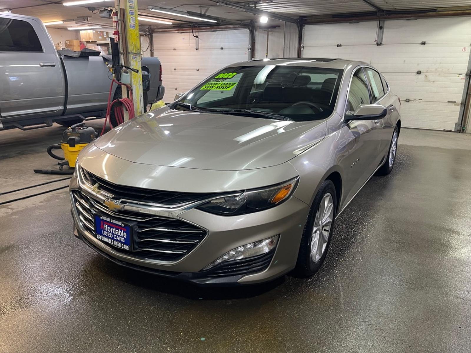 2022 TAN CHEVROLET MALIBU LT (1G1ZD5STXNF) with an 1.5L engine, Continuously Variable transmission, located at 2525 S. Cushman, Fairbanks, AK, 99701, (907) 452-5707, 64.824036, -147.712311 - Photo#1