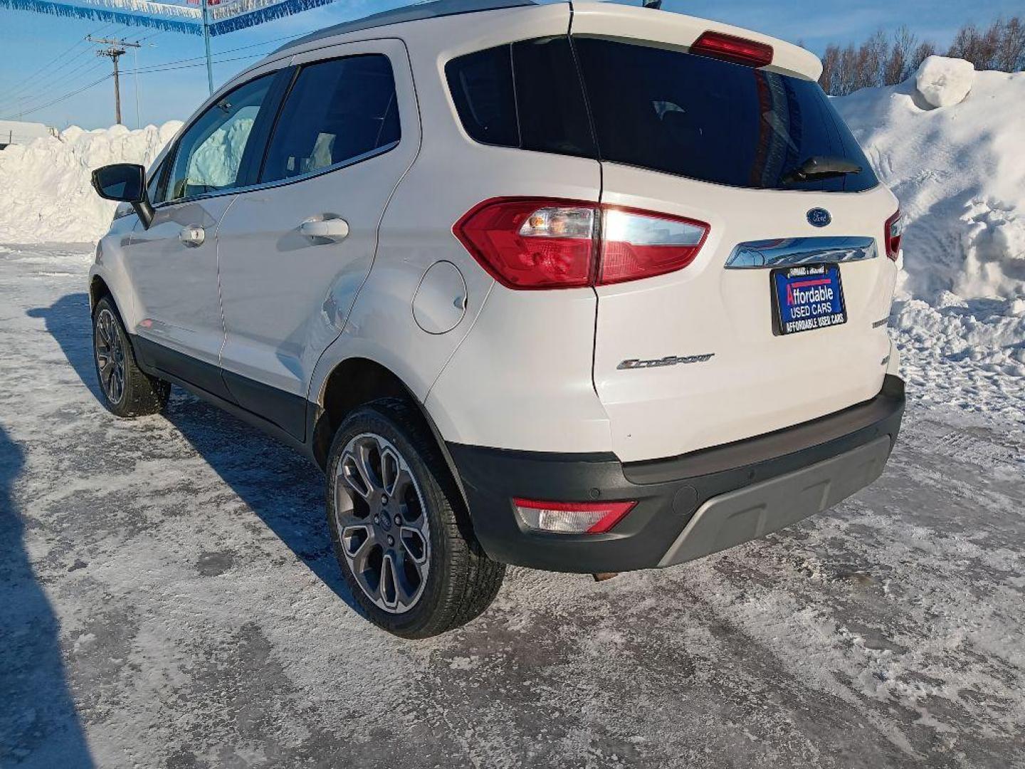 2021 WHITE FORD ECOSPORT TITANIUM (MAJ6S3KL9MC) with an 2.0L engine, Automatic transmission, located at 2525 S. Cushman, Fairbanks, AK, 99701, (907) 452-5707, 64.824036, -147.712311 - Photo#4