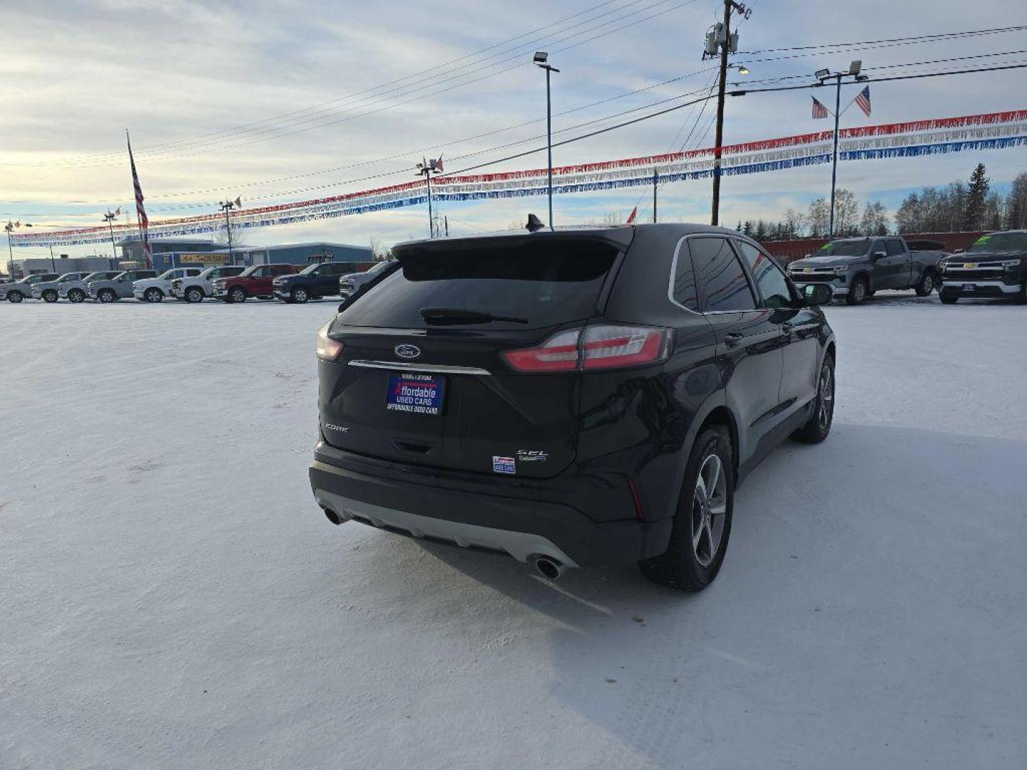 2020 BLACK FORD EDGE SEL (2FMPK4J94LB) with an 2.0L engine, Automatic transmission, located at 2525 S. Cushman, Fairbanks, AK, 99701, (907) 452-5707, 64.824036, -147.712311 - Photo#0