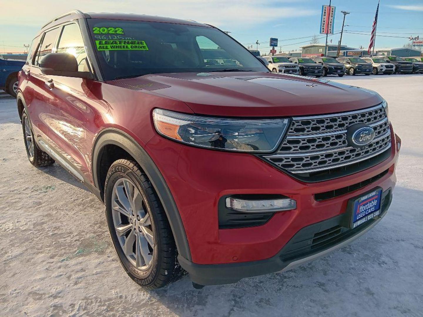 2022 RED FORD EXPLORER LIMITED (1FMSK8FH0NG) with an 2.3L engine, Automatic transmission, located at 2525 S. Cushman, Fairbanks, AK, 99701, (907) 452-5707, 64.824036, -147.712311 - Photo#2