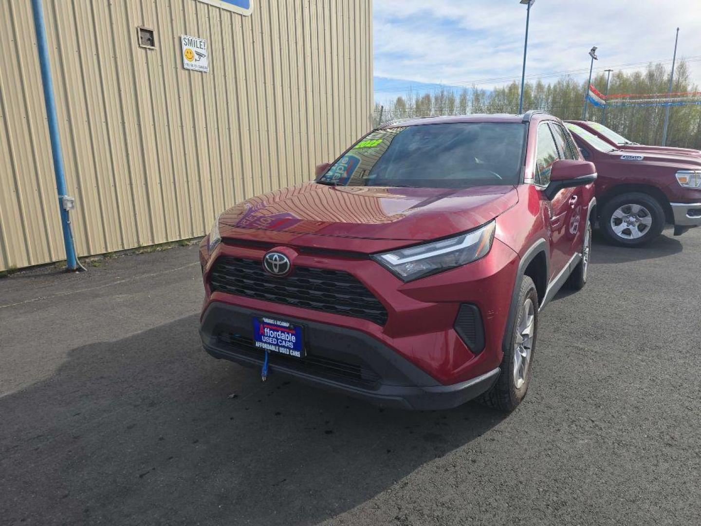 2022 RED TOYOTA RAV4 XLE (2T3P1RFV3NW) with an 2.5L engine, Automatic transmission, located at 2525 S. Cushman, Fairbanks, AK, 99701, (907) 452-5707, 64.824036, -147.712311 - Photo#0