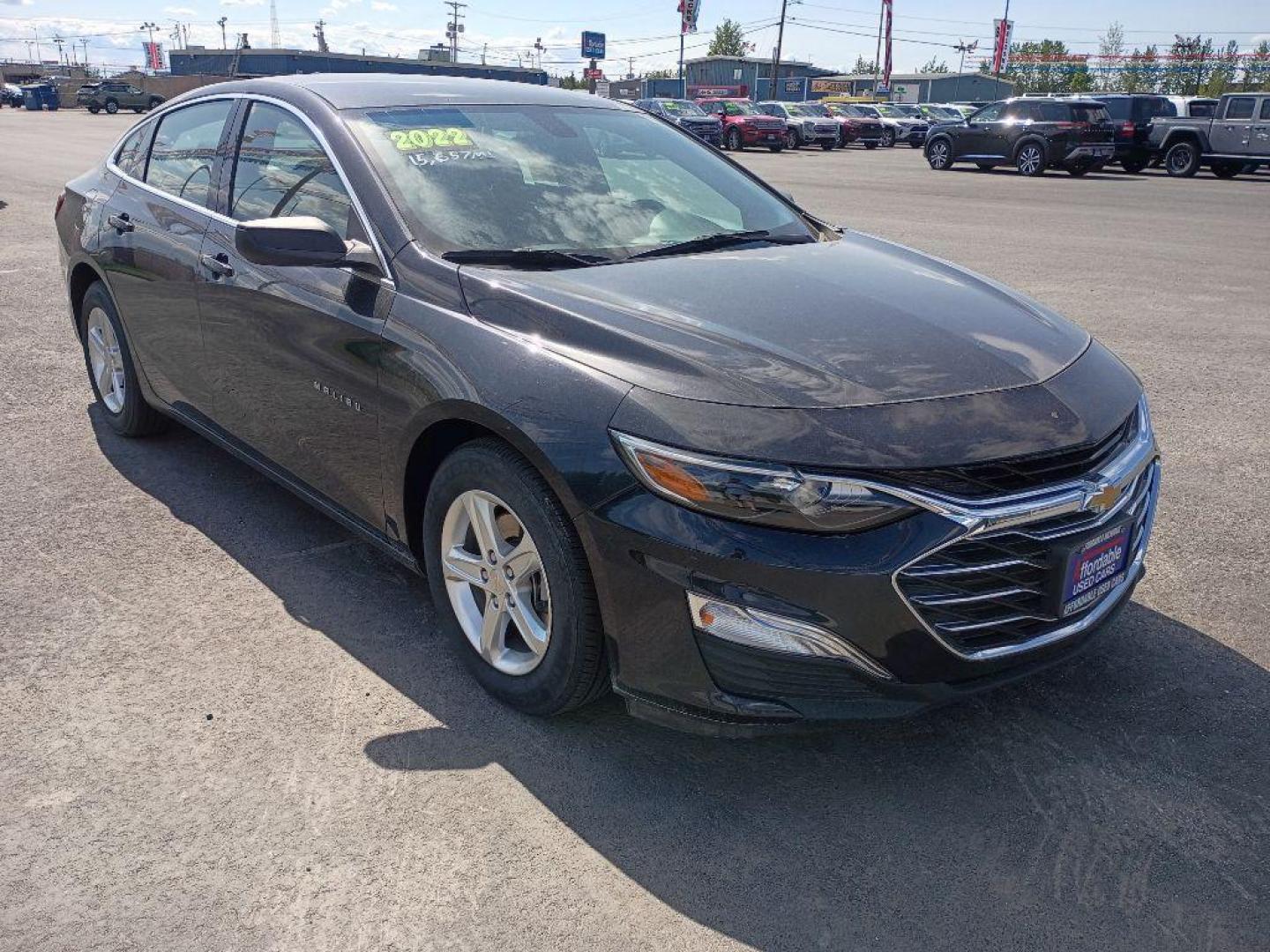 2022 GRAY CHEVROLET MALIBU LS (1G1ZB5ST5NF) with an 1.5L engine, Continuously Variable transmission, located at 2525 S. Cushman, Fairbanks, AK, 99701, (907) 452-5707, 64.824036, -147.712311 - Photo#0