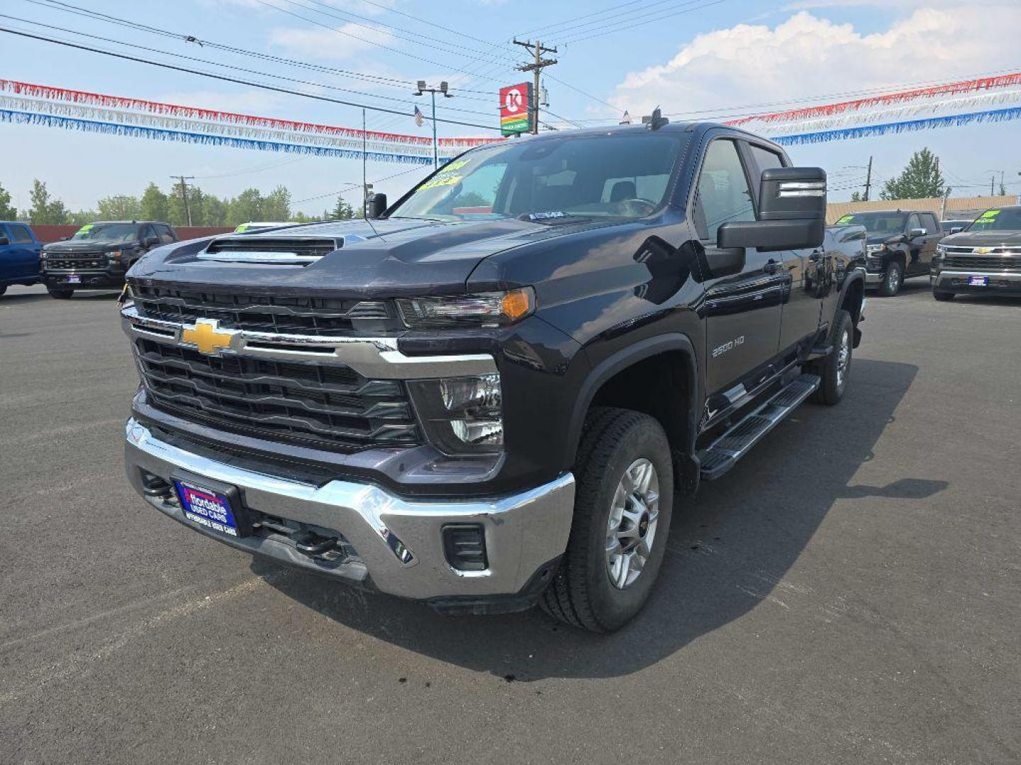 2024 BLUE CHEVROLET SILVERADO 2500 HEAVY DUTY LT (1GC4YNE70RF) with an 6.6L engine, Automatic transmission, located at 2525 S. Cushman, Fairbanks, AK, 99701, (907) 452-5707, 64.824036, -147.712311 - Photo#0