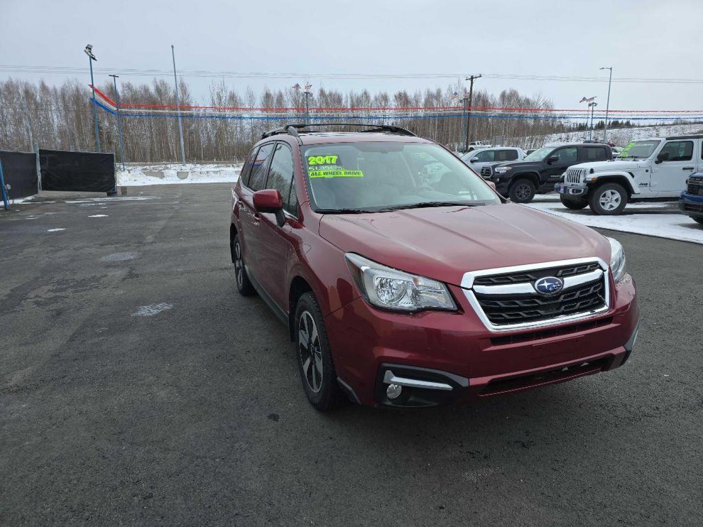 2017 RED SUBARU FORESTER 2.5I LIMITED (JF2SJAJC5HH) with an 2.5L engine, Continuously Variable transmission, located at 2525 S. Cushman, Fairbanks, AK, 99701, (907) 452-5707, 64.824036, -147.712311 - Photo#8