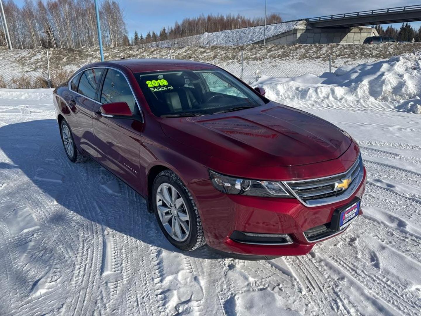 2019 RED CHEVROLET IMPALA LT (2G11Z5S38K9) with an 3.6L engine, Automatic transmission, located at 2525 S. Cushman, Fairbanks, AK, 99701, (907) 452-5707, 64.824036, -147.712311 - Photo#1