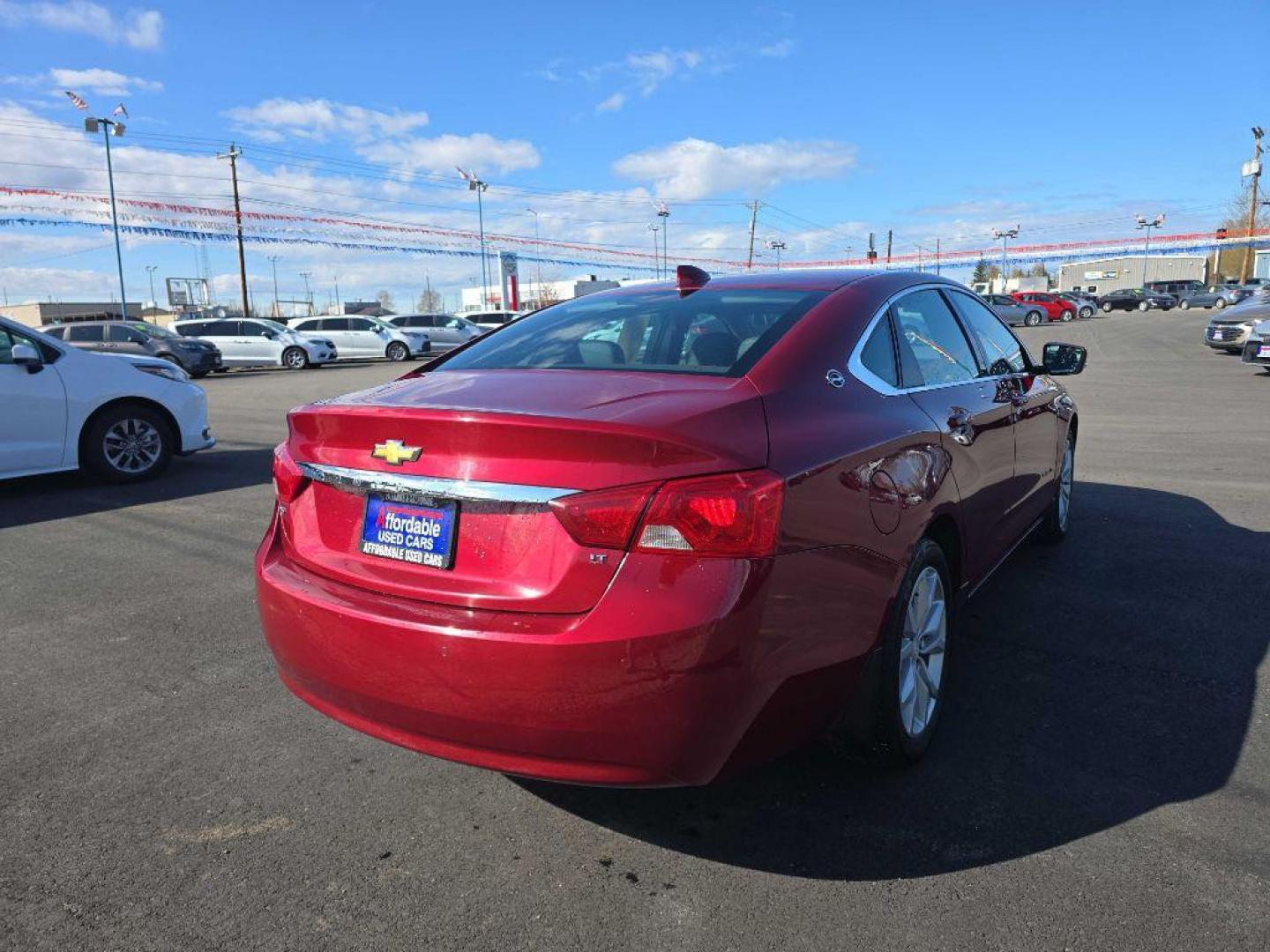 2019 RED CHEVROLET IMPALA LT (2G11Z5S38K9) with an 3.6L engine, Automatic transmission, located at 2525 S. Cushman, Fairbanks, AK, 99701, (907) 452-5707, 64.824036, -147.712311 - Photo#1