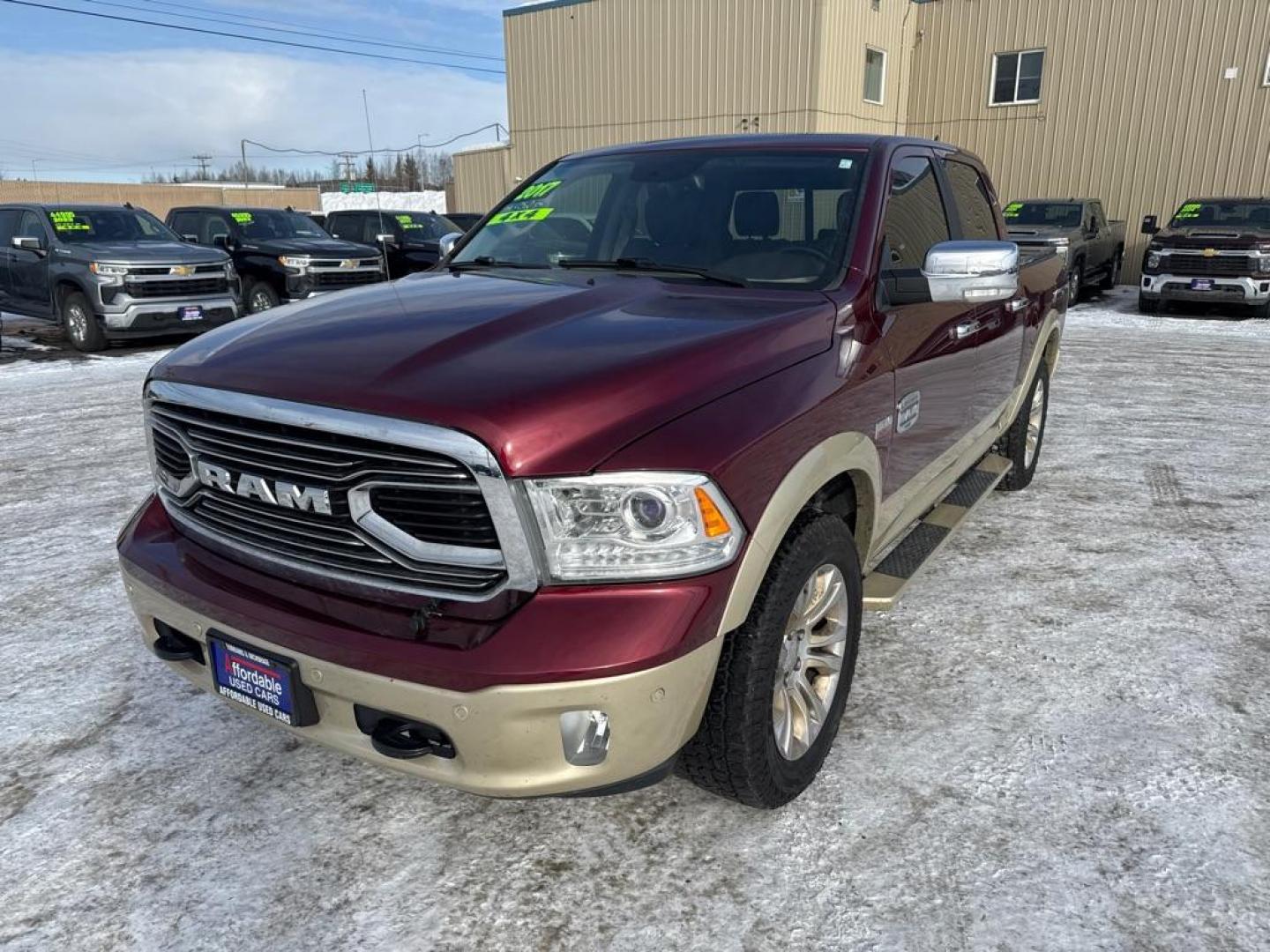 2017 MAROON RAM 1500 LONGHORN (1C6RR7PT9HS) with an 5.7L engine, Automatic transmission, located at 2525 S. Cushman, Fairbanks, AK, 99701, (907) 452-5707, 64.824036, -147.712311 - Photo#0