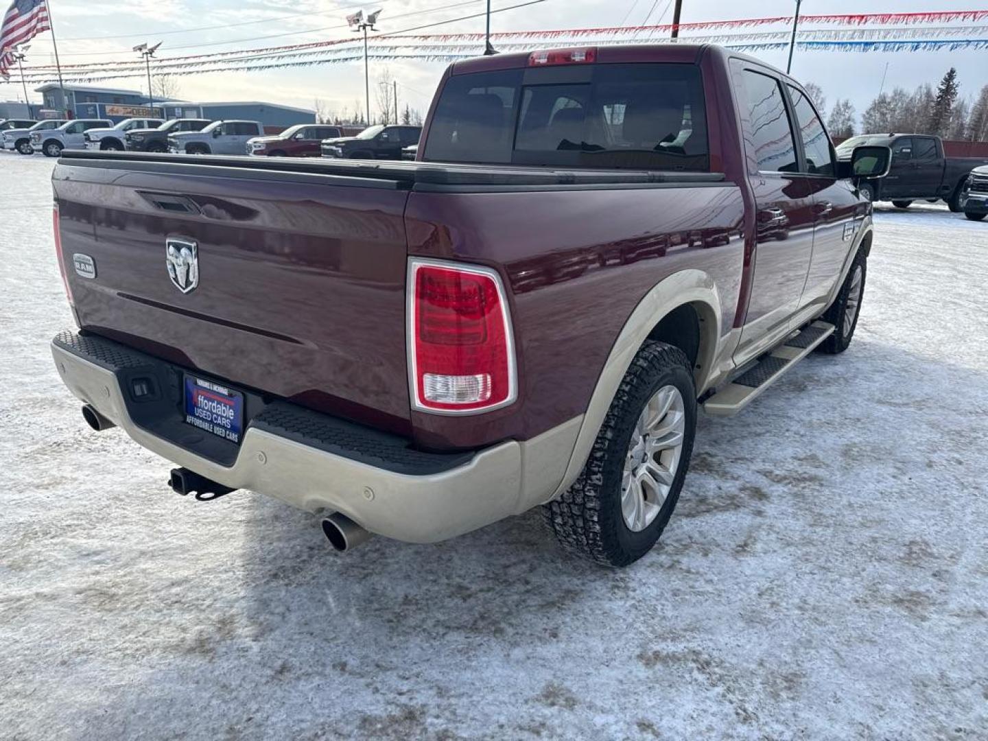 2017 MAROON RAM 1500 LONGHORN (1C6RR7PT9HS) with an 5.7L engine, Automatic transmission, located at 2525 S. Cushman, Fairbanks, AK, 99701, (907) 452-5707, 64.824036, -147.712311 - Photo#4