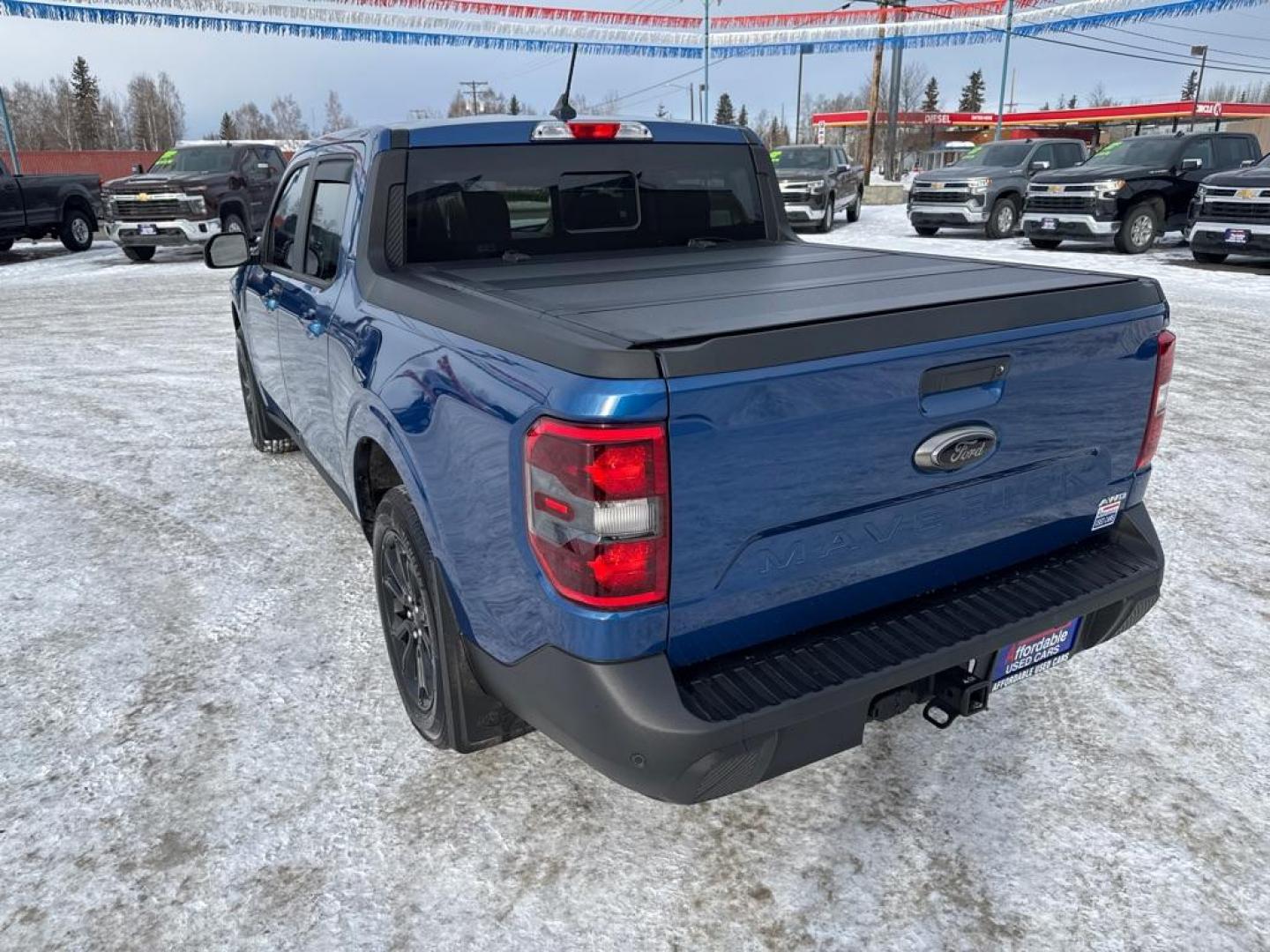 2024 BLUE FORD MAVERICK LARIAT (3FTTW8S9XRR) with an 2.0L engine, Automatic transmission, located at 2525 S. Cushman, Fairbanks, AK, 99701, (907) 452-5707, 64.824036, -147.712311 - Photo#1