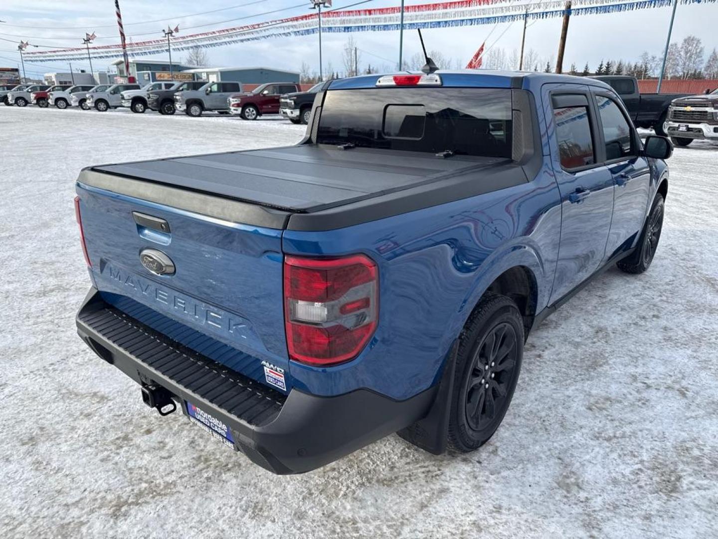 2024 BLUE FORD MAVERICK LARIAT (3FTTW8S9XRR) with an 2.0L engine, Automatic transmission, located at 2525 S. Cushman, Fairbanks, AK, 99701, (907) 452-5707, 64.824036, -147.712311 - Photo#2