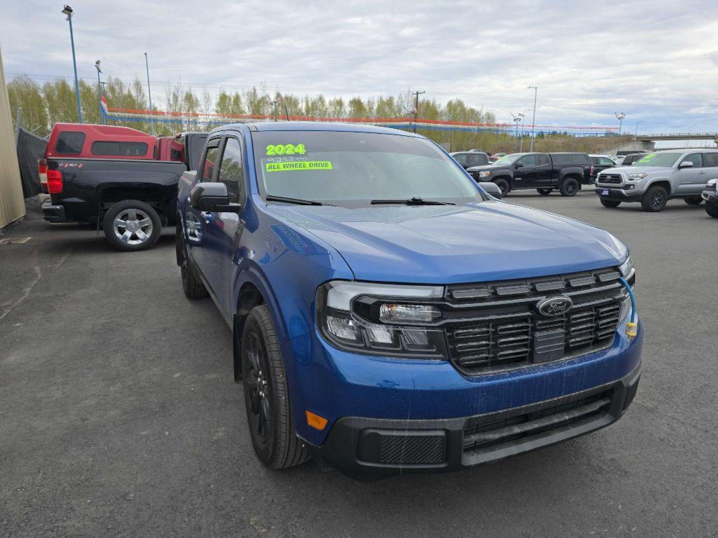 2024 BLUE FORD MAVERICK LARIAT (3FTTW8S9XRR) with an 2.0L engine, Automatic transmission, located at 2525 S. Cushman, Fairbanks, AK, 99701, (907) 452-5707, 64.824036, -147.712311 - Photo#0
