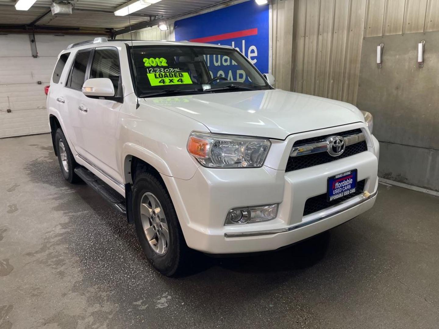 2012 WHITE TOYOTA 4RUNNER SR5 (JTEBU5JR4C5) with an 4.0L engine, Automatic transmission, located at 2525 S. Cushman, Fairbanks, AK, 99701, (907) 452-5707, 64.824036, -147.712311 - Photo#0