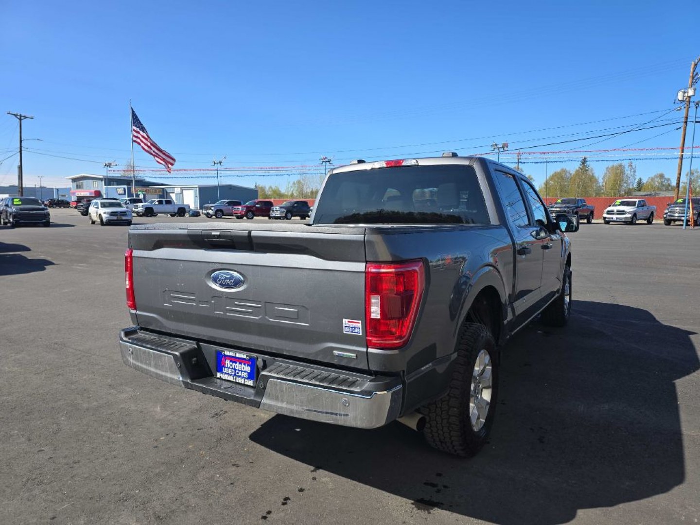 2023 GRAY FORD F150 XLT SUPERCREW (1FTFW1E87PK) with an 3.5L engine, Automatic transmission, located at 2525 S. Cushman, Fairbanks, AK, 99701, (907) 452-5707, 64.824036, -147.712311- Photo#2