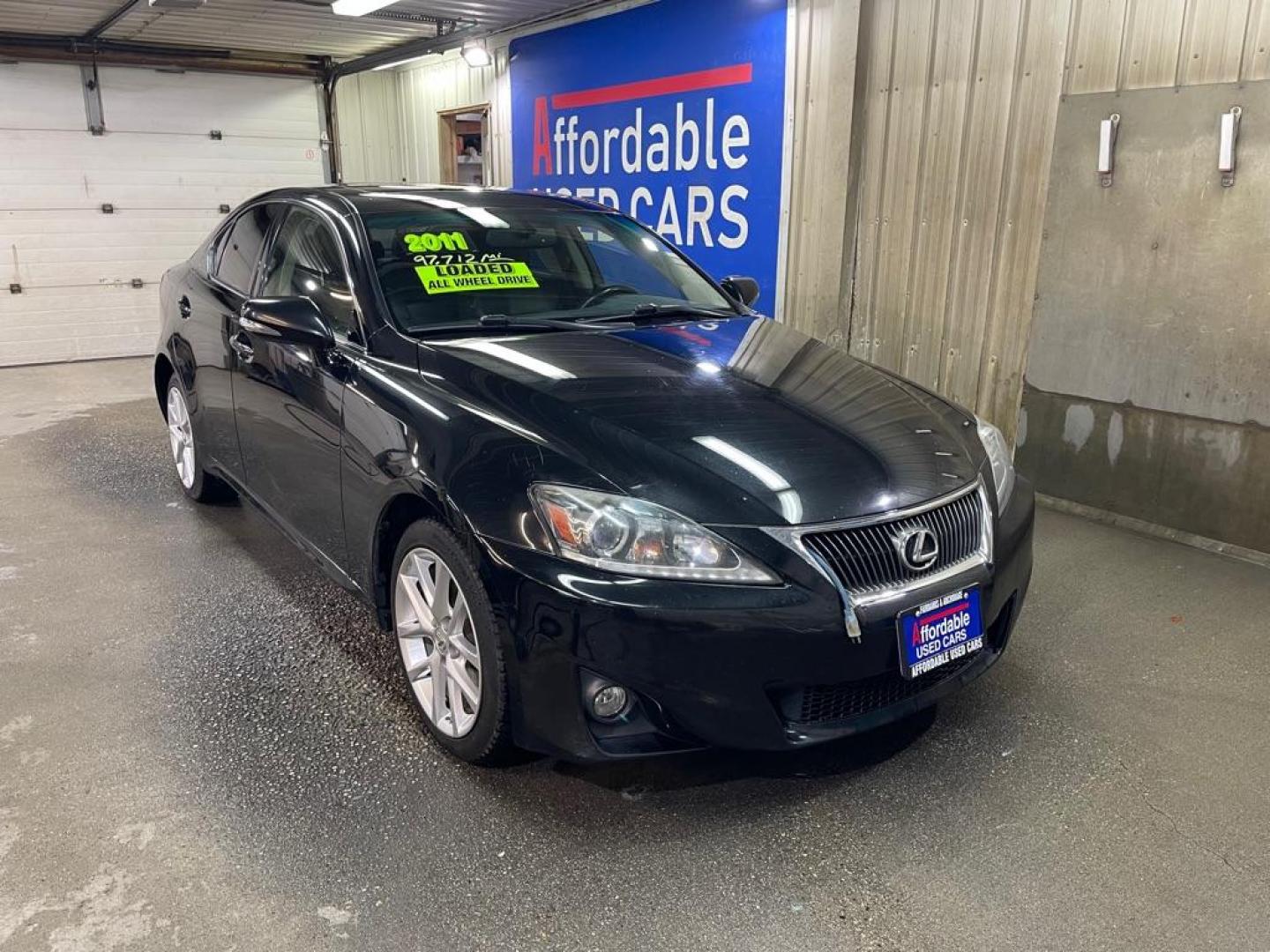 2011 BLACK LEXUS IS 250 (JTHCF5C28B5) with an 2.5L engine, Automatic transmission, located at 2525 S. Cushman, Fairbanks, AK, 99701, (907) 452-5707, 64.824036, -147.712311 - Photo#0
