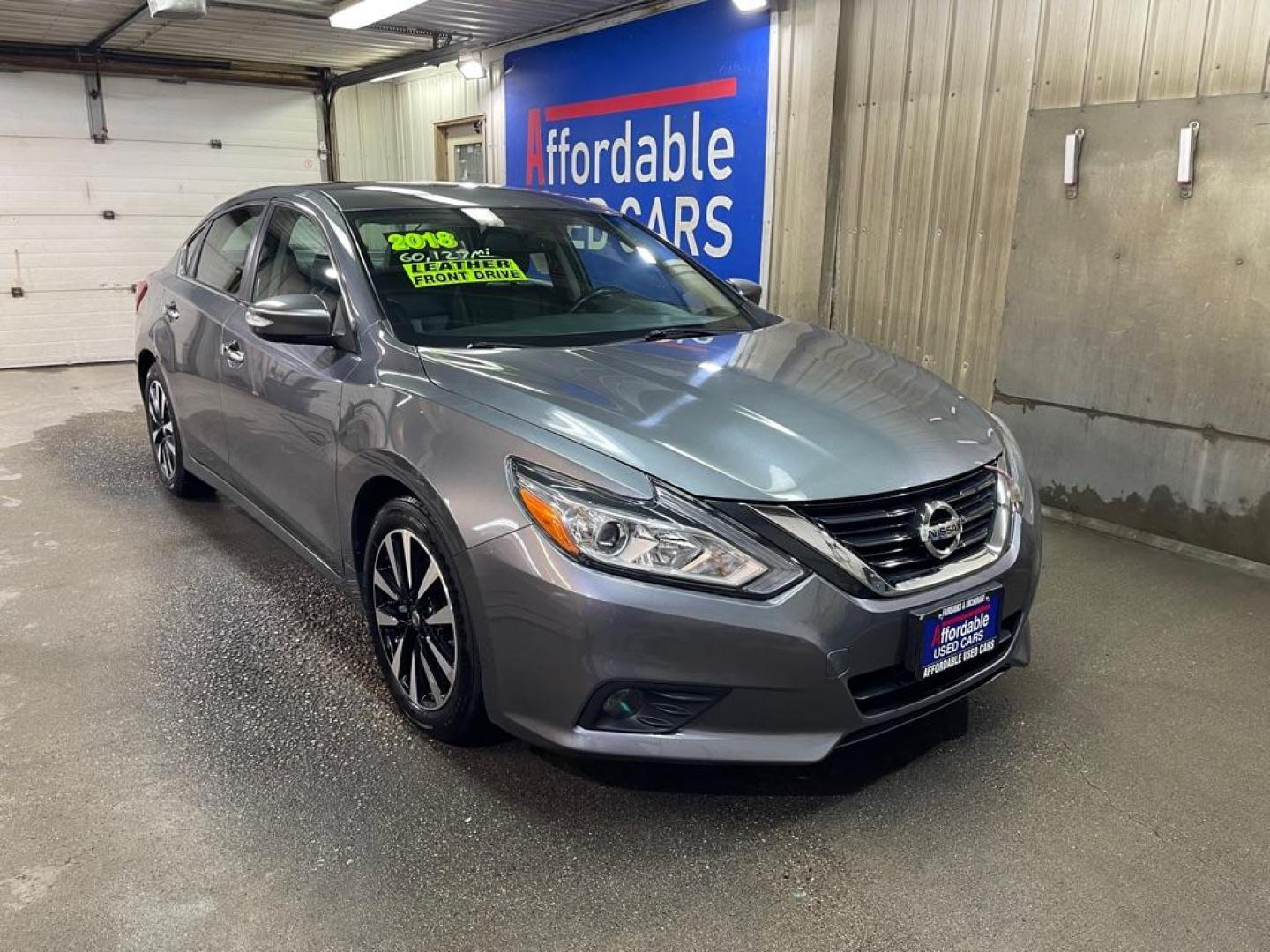 2018 GREY NISSAN ALTIMA 2.5 (1N4AL3AP6JC) with an 2.5L engine, Continuously Variable transmission, located at 2525 S. Cushman, Fairbanks, AK, 99701, (907) 452-5707, 64.824036, -147.712311 - Photo#0