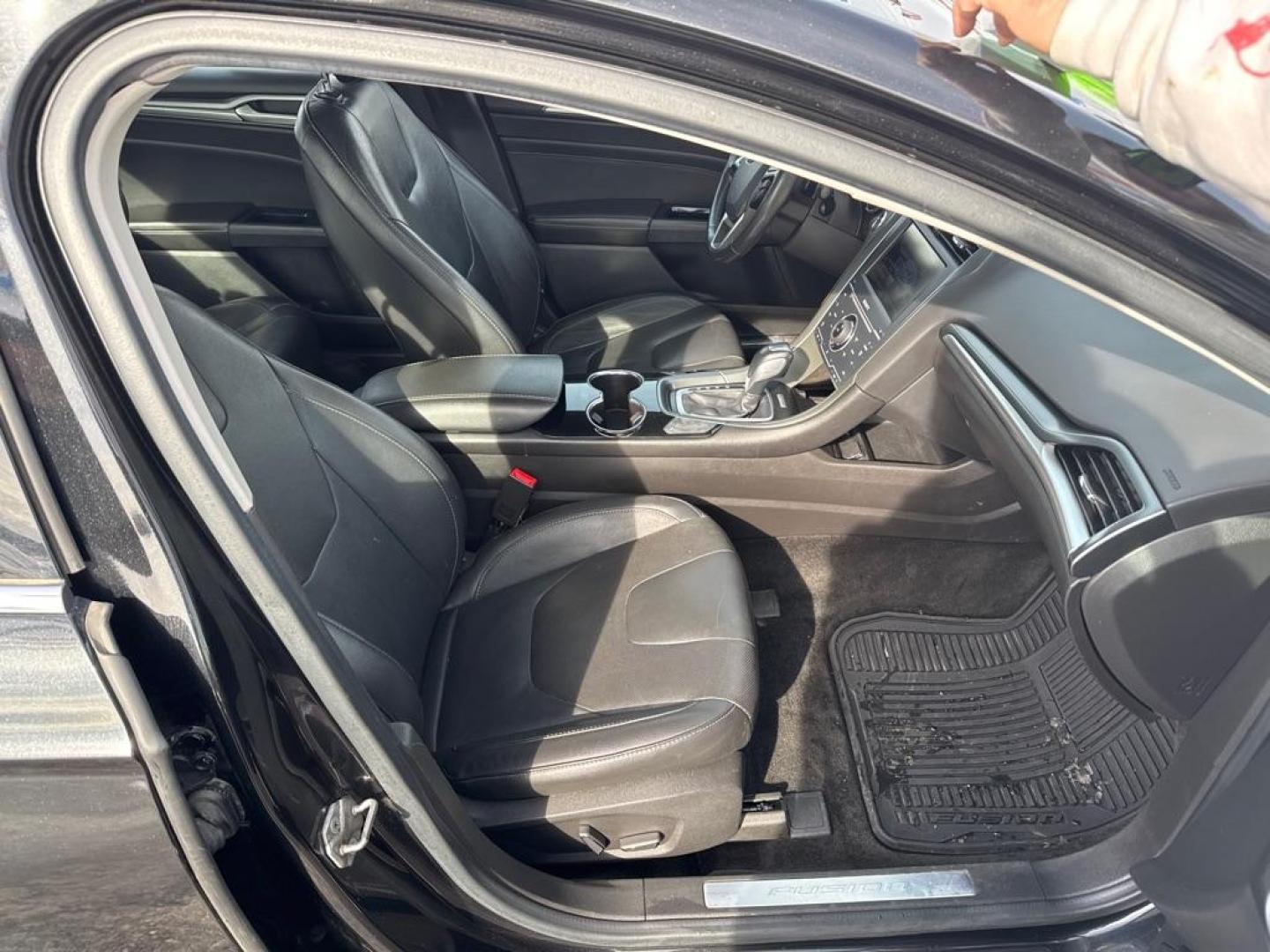 2014 BLACK FORD FUSION TITANIUM (3FA6P0D96ER) with an 2.0L engine, Automatic transmission, located at 2525 S. Cushman, Fairbanks, AK, 99701, (907) 452-5707, 64.824036, -147.712311 - Photo#2
