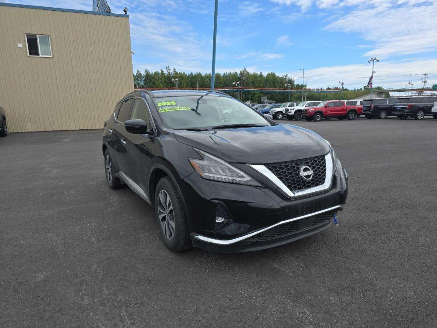 2023 BLACK NISSAN MURANO SV (5N1AZ2BS5PC) with an 3.5L engine, Automatic transmission, located at 2525 S. Cushman, Fairbanks, AK, 99701, (907) 452-5707, 64.824036, -147.712311 - Photo#0