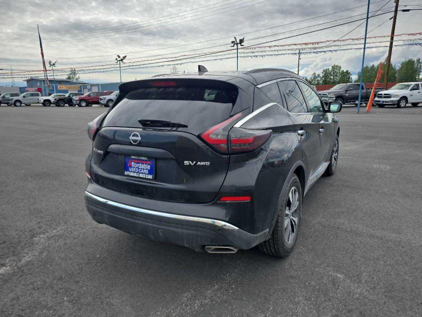2023 BLACK NISSAN MURANO SV (5N1AZ2BS5PC) with an 3.5L engine, Automatic transmission, located at 2525 S. Cushman, Fairbanks, AK, 99701, (907) 452-5707, 64.824036, -147.712311 - Photo#4
