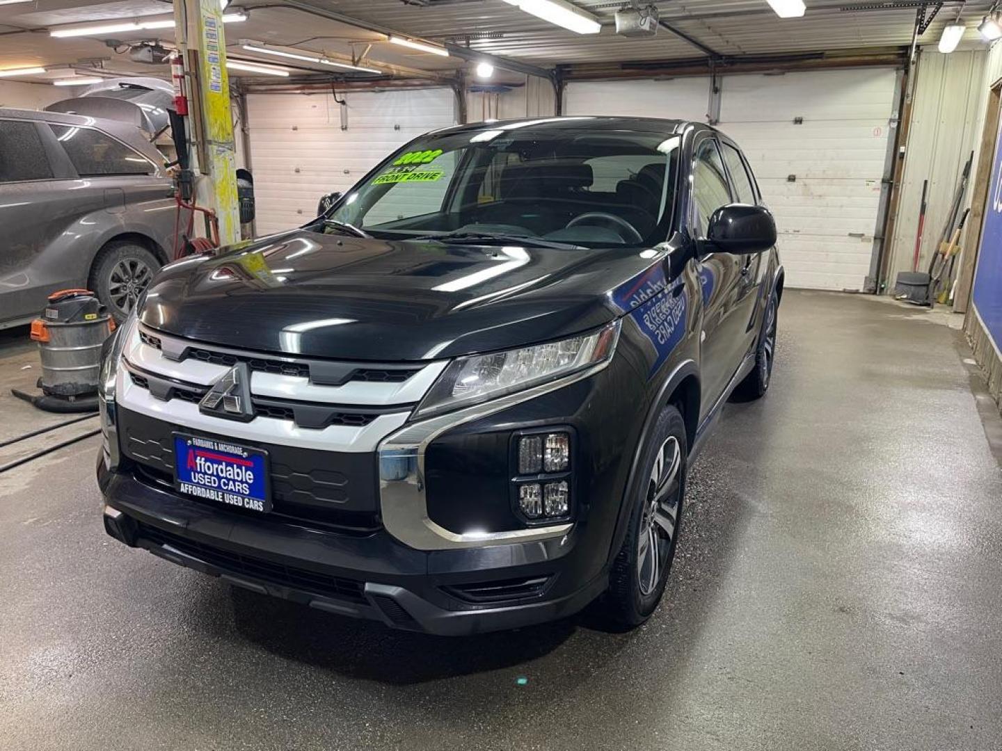 2022 BLACK MITSUBISHI OUTLANDER SPORT ES (JA4APUAU1NU) with an 2.0L engine, Automatic transmission, located at 2525 S. Cushman, Fairbanks, AK, 99701, (907) 452-5707, 64.824036, -147.712311 - Photo#1