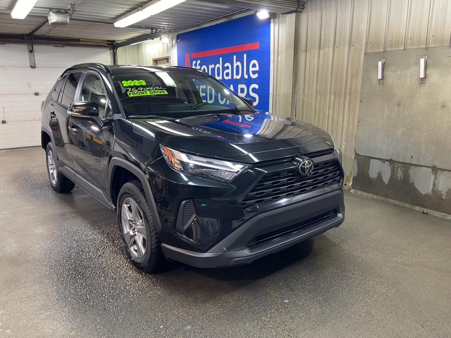 2023 BLACK TOYOTA RAV4 XLE XLE (2T3W1RFV6PW) with an 2.5L engine, Automatic transmission, located at 2525 S. Cushman, Fairbanks, AK, 99701, (907) 452-5707, 64.824036, -147.712311- Photo#0
