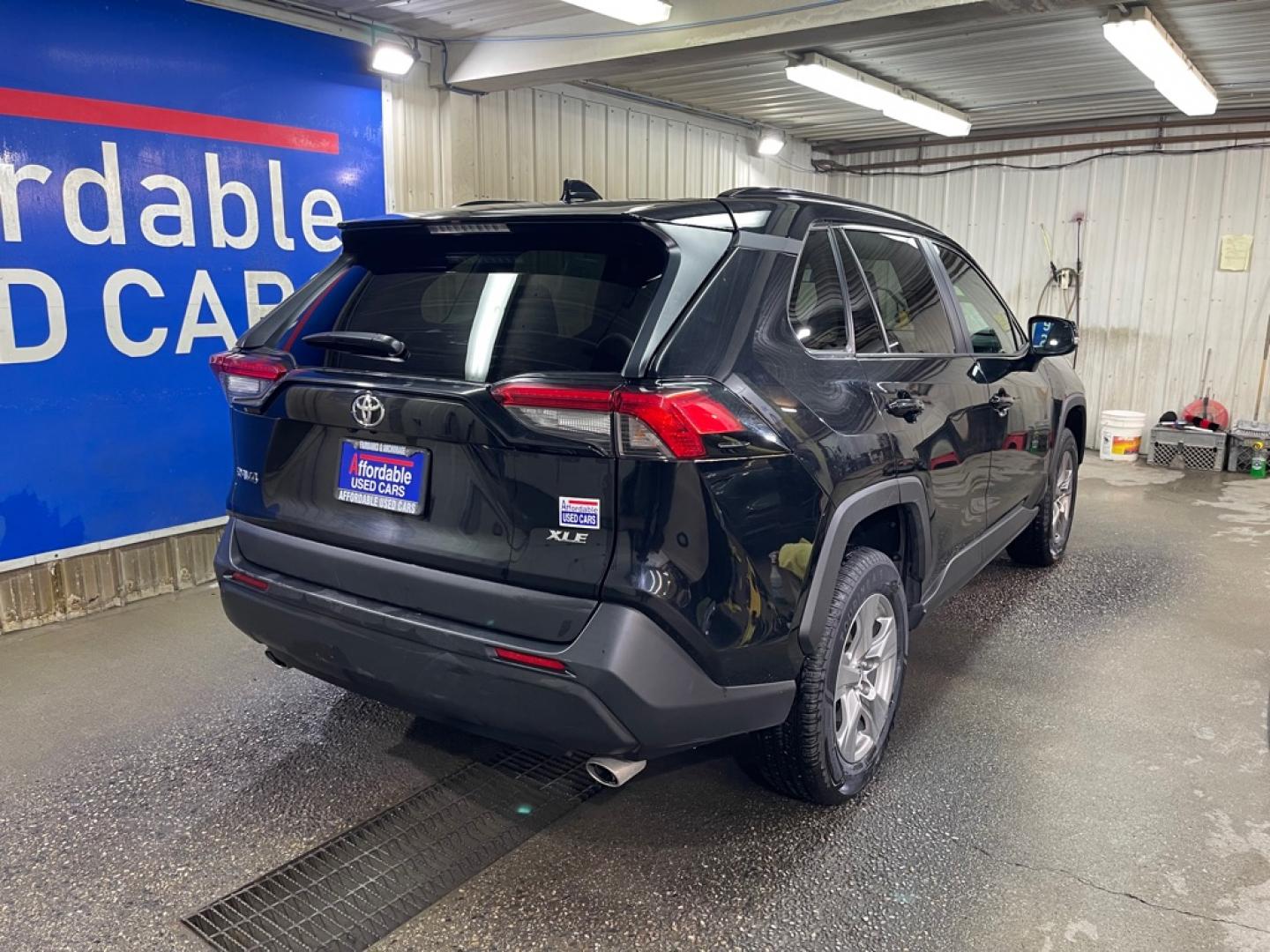 2023 BLACK TOYOTA RAV4 XLE XLE (2T3W1RFV6PW) with an 2.5L engine, Automatic transmission, located at 2525 S. Cushman, Fairbanks, AK, 99701, (907) 452-5707, 64.824036, -147.712311- Photo#2