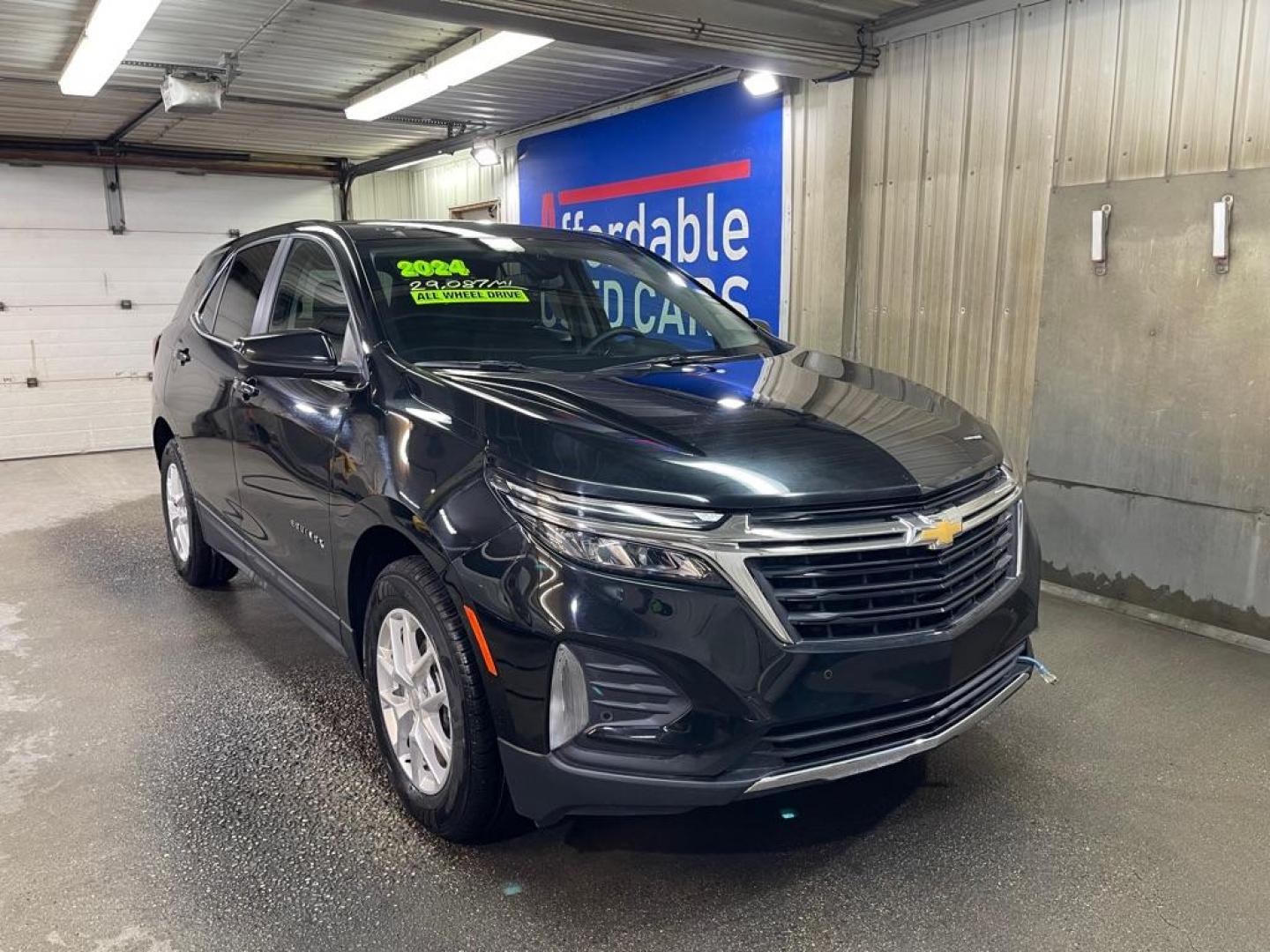 2024 BLACK CHEVROLET EQUINOX LT (3GNAXUEG9RL) with an 1.5L engine, Automatic transmission, located at 2525 S. Cushman, Fairbanks, AK, 99701, (907) 452-5707, 64.824036, -147.712311 - Photo#0