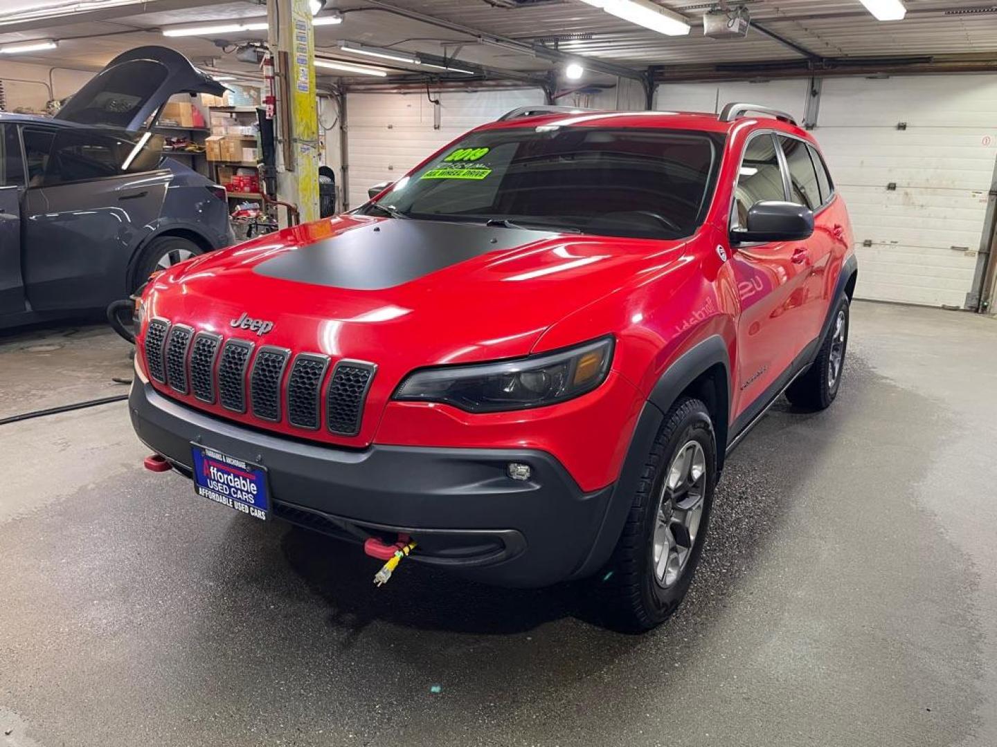2019 RED JEEP CHEROKEE TRAILHAWK (1C4PJMBX3KD) with an 3.2L engine, Automatic transmission, located at 2525 S. Cushman, Fairbanks, AK, 99701, (907) 452-5707, 64.824036, -147.712311 - Photo#1