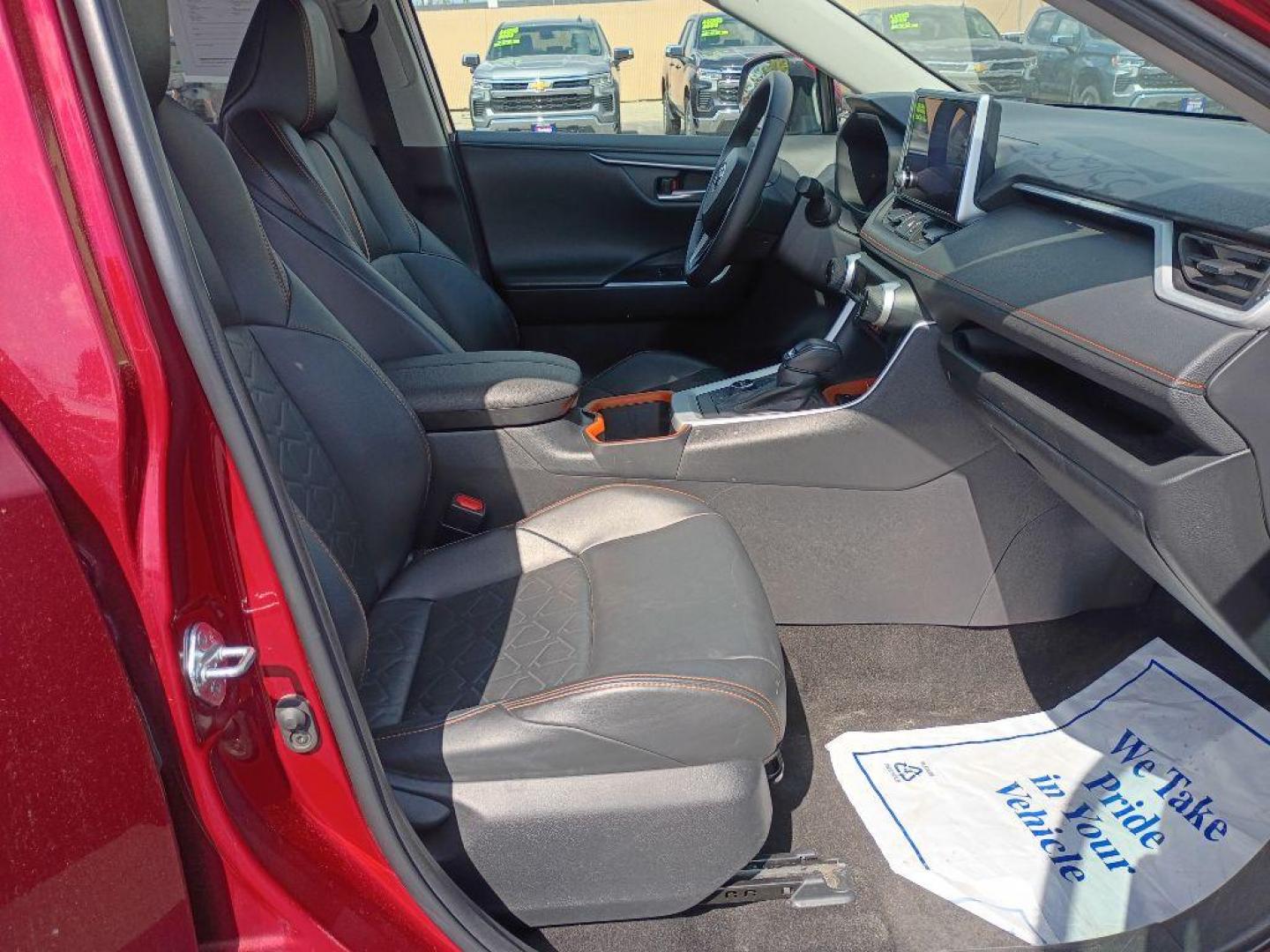 2023 RED TOYOTA RAV4 ADVENTURE (2T3J1RFV4PW) with an 2.5L engine, Automatic transmission, located at 2525 S. Cushman, Fairbanks, AK, 99701, (907) 452-5707, 64.824036, -147.712311 - Photo#3