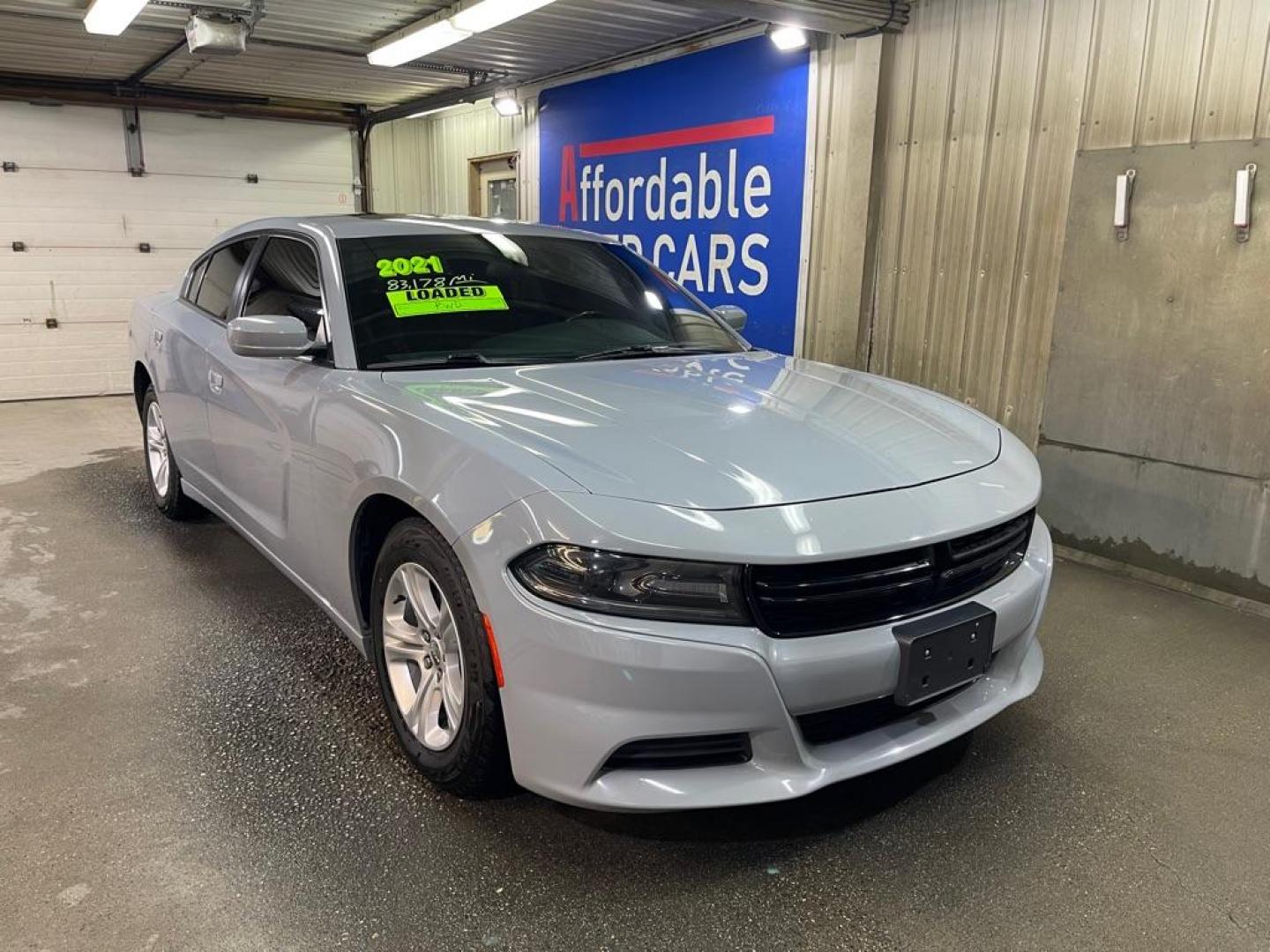 2021 GREY DODGE CHARGER SXT (2C3CDXBG5MH) with an 3.6L engine, Automatic transmission, located at 2525 S. Cushman, Fairbanks, AK, 99701, (907) 452-5707, 64.824036, -147.712311 - Photo#0