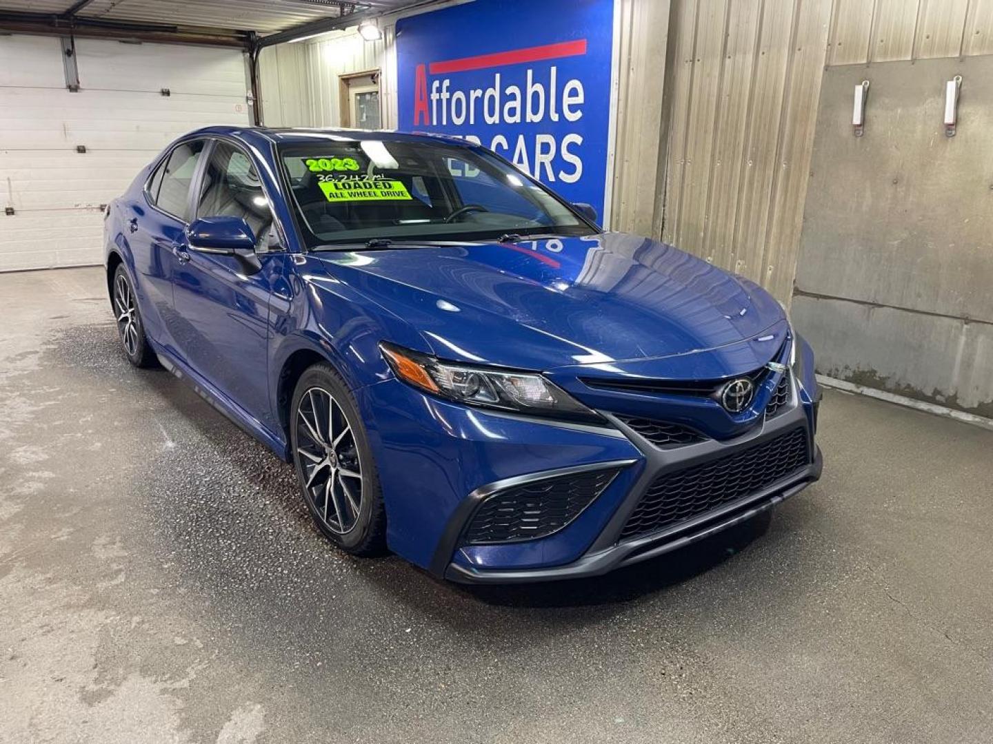 2023 BLUE TOYOTA CAMRY SE NIGHT SHADE (4T1G11BK4PU) with an 2.5L engine, Automatic transmission, located at 2525 S. Cushman, Fairbanks, AK, 99701, (907) 452-5707, 64.824036, -147.712311 - Photo#0