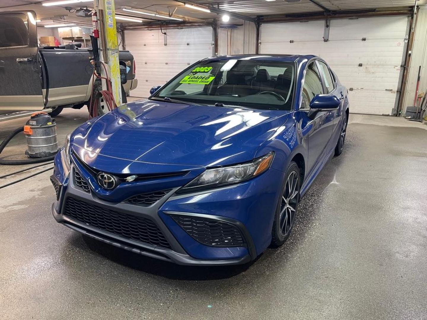 2023 BLUE TOYOTA CAMRY SE NIGHT SHADE (4T1G11BK4PU) with an 2.5L engine, Automatic transmission, located at 2525 S. Cushman, Fairbanks, AK, 99701, (907) 452-5707, 64.824036, -147.712311 - Photo#1