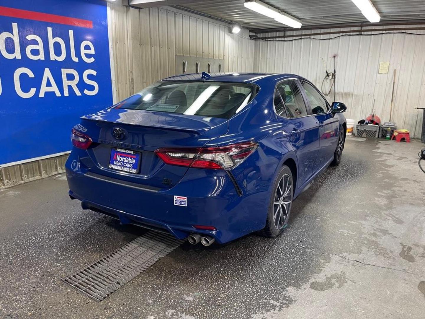 2023 BLUE TOYOTA CAMRY SE NIGHT SHADE (4T1G11BK4PU) with an 2.5L engine, Automatic transmission, located at 2525 S. Cushman, Fairbanks, AK, 99701, (907) 452-5707, 64.824036, -147.712311 - Photo#2