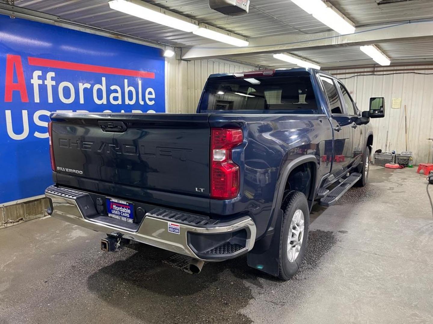 2021 BLUE CHEVROLET SILVERADO 2500 HEAVY DUTY LT (1GC4YNE77MF) with an 6.6L engine, Automatic transmission, located at 2525 S. Cushman, Fairbanks, AK, 99701, (907) 452-5707, 64.824036, -147.712311 - Photo#2
