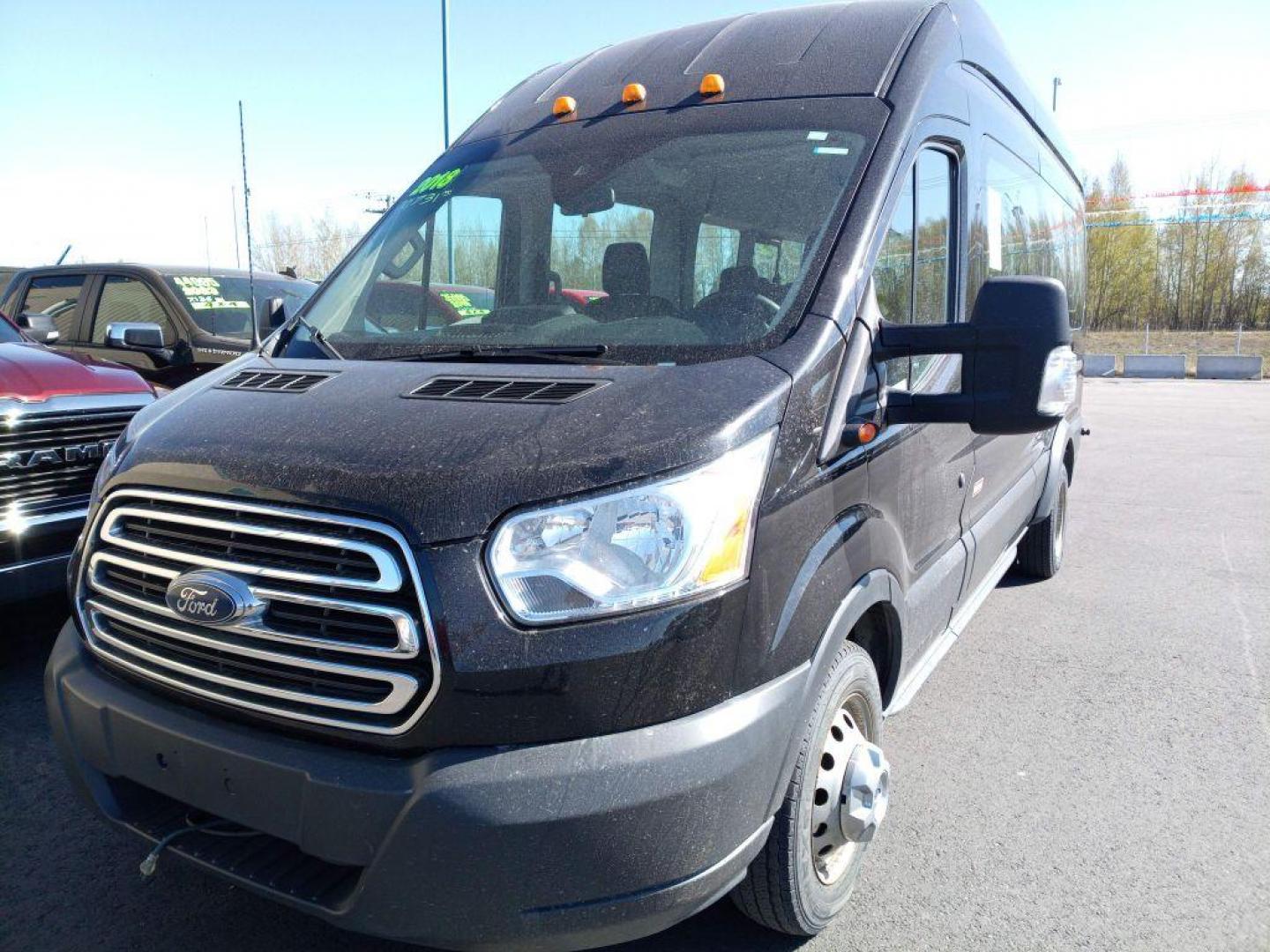 2018 BLACK FORD TRANSIT T-350 HD (1FBVU4XG5JK) with an 3.5L engine, Automatic transmission, located at 2525 S. Cushman, Fairbanks, AK, 99701, (907) 452-5707, 64.824036, -147.712311 - Photo#1