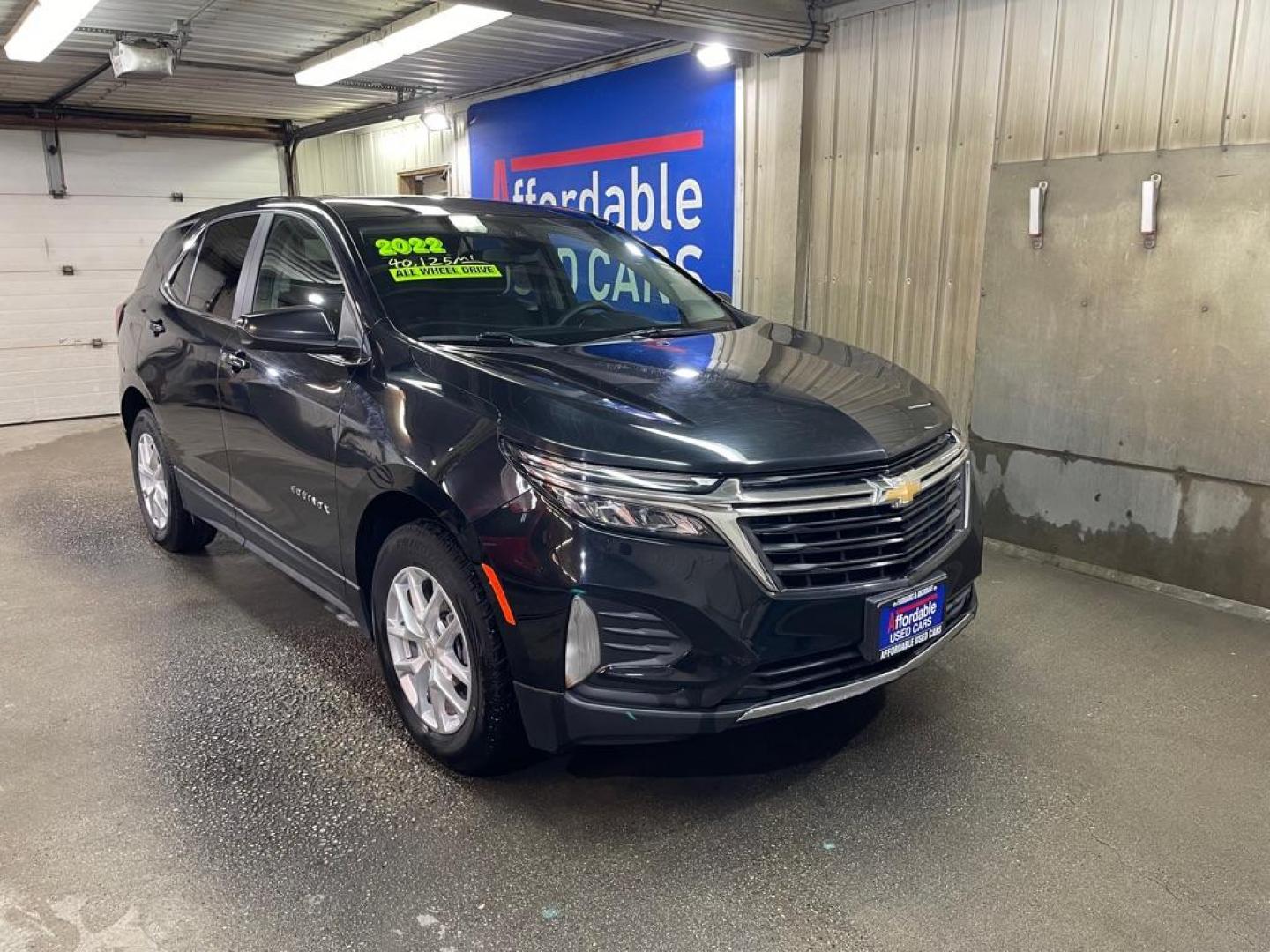 2022 BLACK CHEVROLET EQUINOX LT (3GNAXUEV4NL) with an 1.5L engine, Automatic transmission, located at 2525 S. Cushman, Fairbanks, AK, 99701, (907) 452-5707, 64.824036, -147.712311 - Photo#0