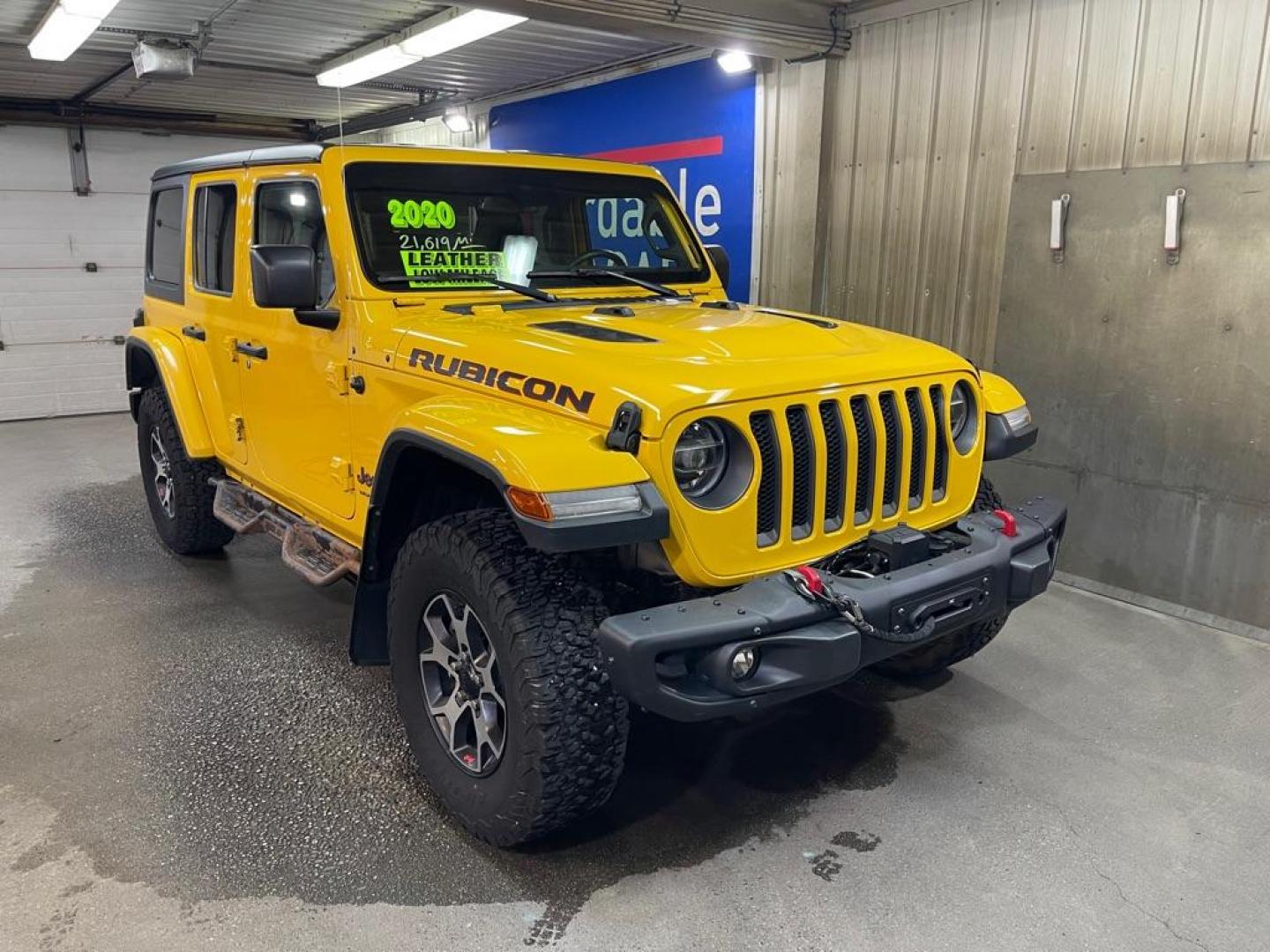 2020 YELLOW JEEP WRANGLER UNLIMI RUBICON (1C4HJXFNXLW) with an 2.0L engine, Automatic transmission, located at 2525 S. Cushman, Fairbanks, AK, 99701, (907) 452-5707, 64.824036, -147.712311 - Photo#0