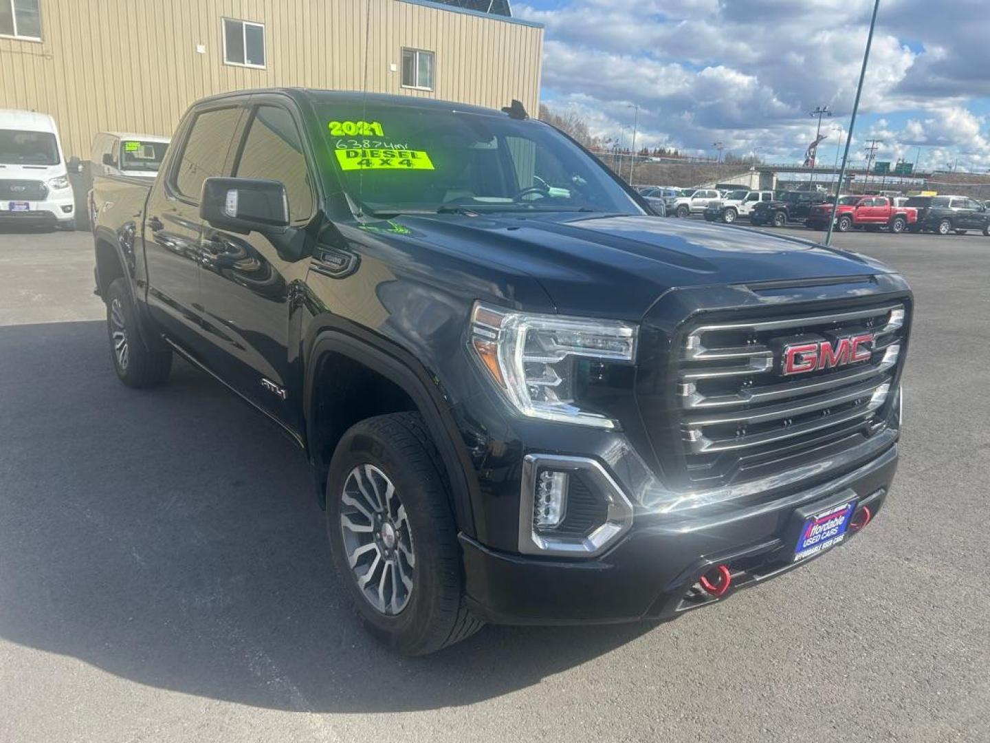 2021 BLACK GMC SIERRA 1500 AT4 (1GTU9EET2MZ) with an 3.0L engine, Automatic transmission, located at 2525 S. Cushman, Fairbanks, AK, 99701, (907) 452-5707, 64.824036, -147.712311 - Photo#0