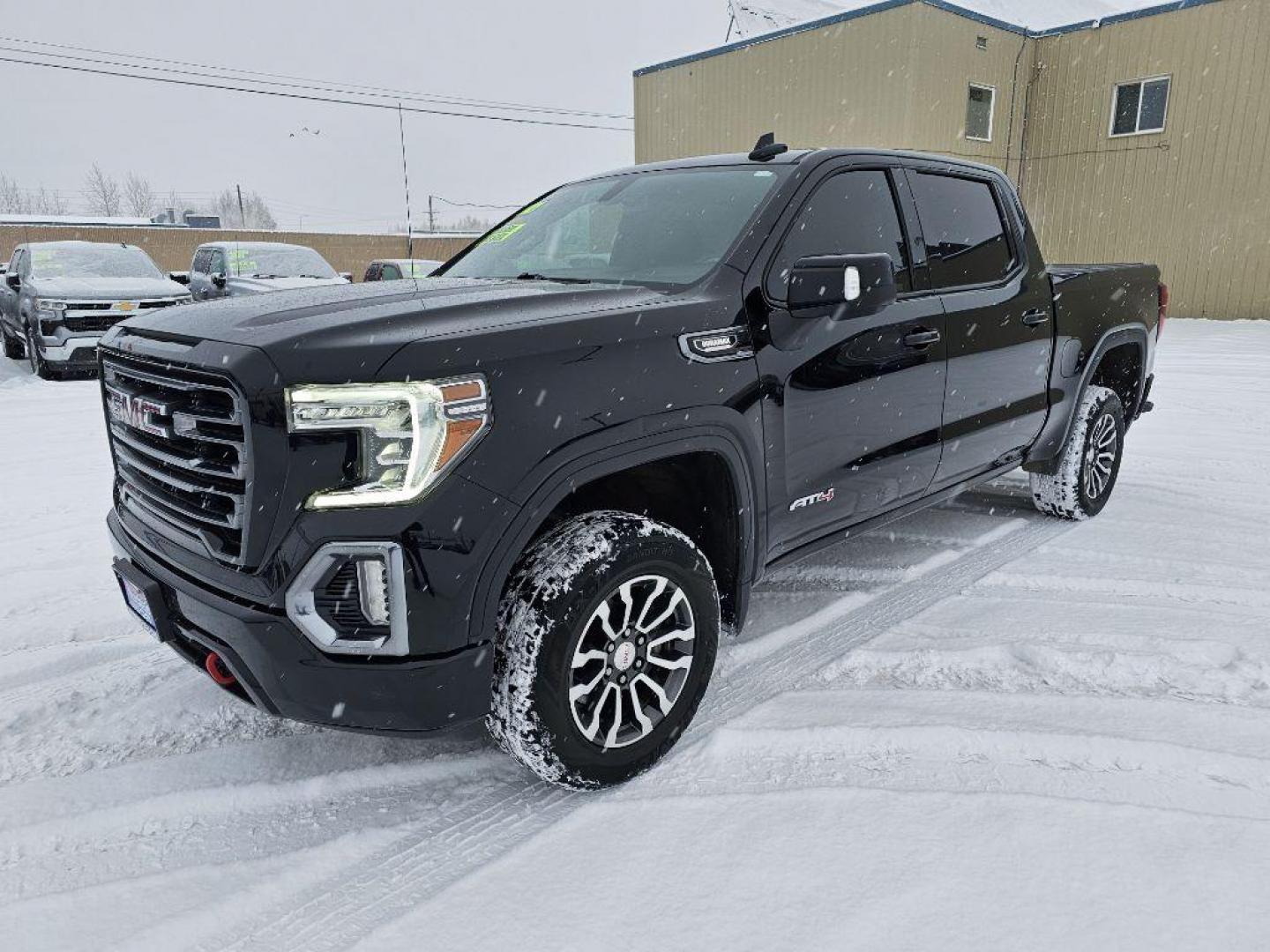 2021 BLACK GMC SIERRA AT4 1500 AT4 (1GTU9EET2MZ) with an 3.0L engine, Automatic transmission, located at 2525 S. Cushman, Fairbanks, AK, 99701, (907) 452-5707, 64.824036, -147.712311 - Photo#1