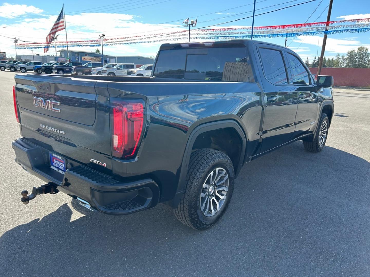 2021 BLACK GMC SIERRA AT4 1500 AT4 (1GTU9EET2MZ) with an 3.0L engine, Automatic transmission, located at 2525 S. Cushman, Fairbanks, AK, 99701, (907) 452-5707, 64.824036, -147.712311- Photo#2