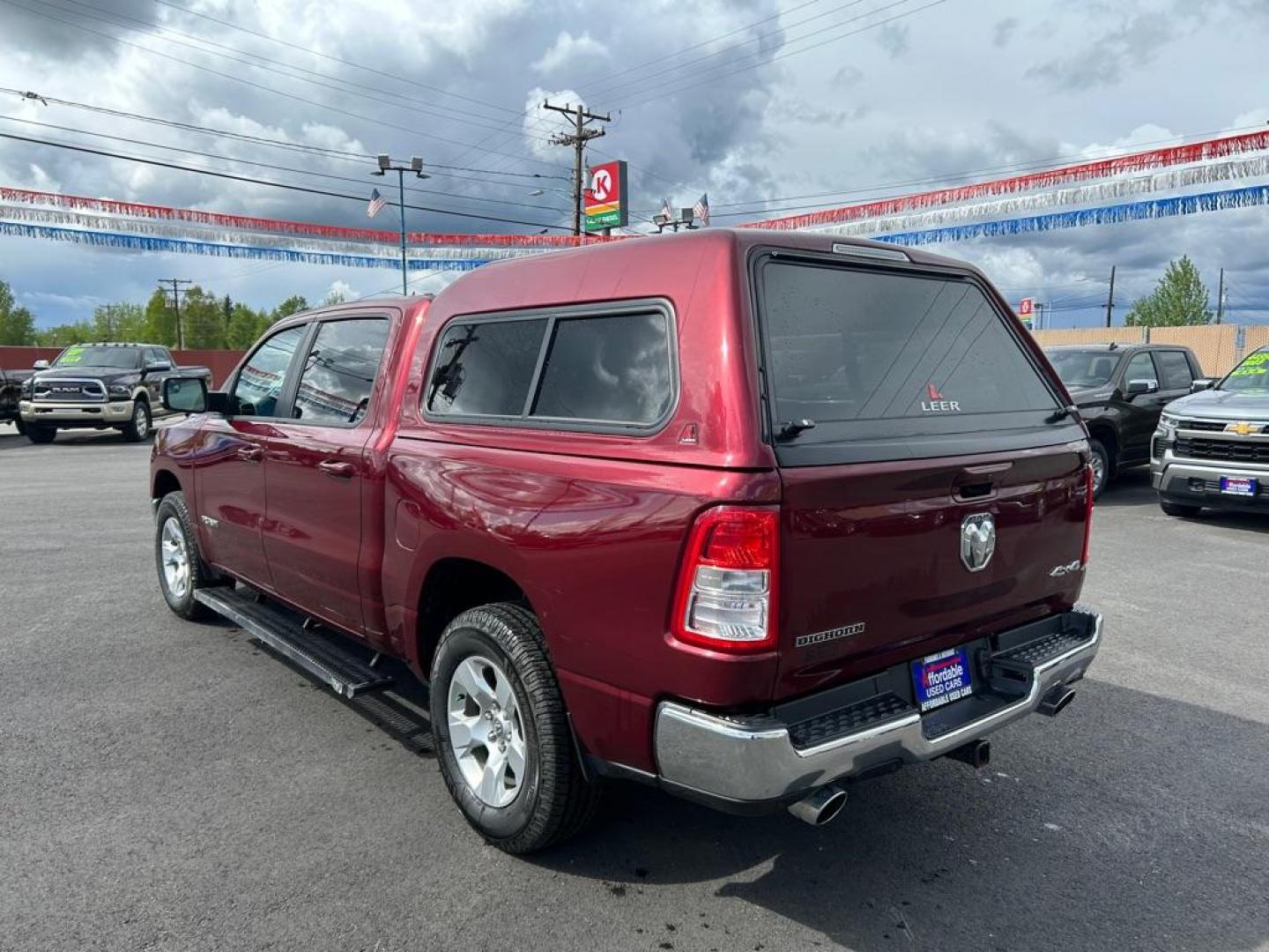 2021 MAROON RAM 1500 BIG HORN/LONE STAR (1C6SRFFT3MN) with an 5.7L engine, Automatic transmission, located at 2525 S. Cushman, Fairbanks, AK, 99701, (907) 452-5707, 64.824036, -147.712311 - Photo#3