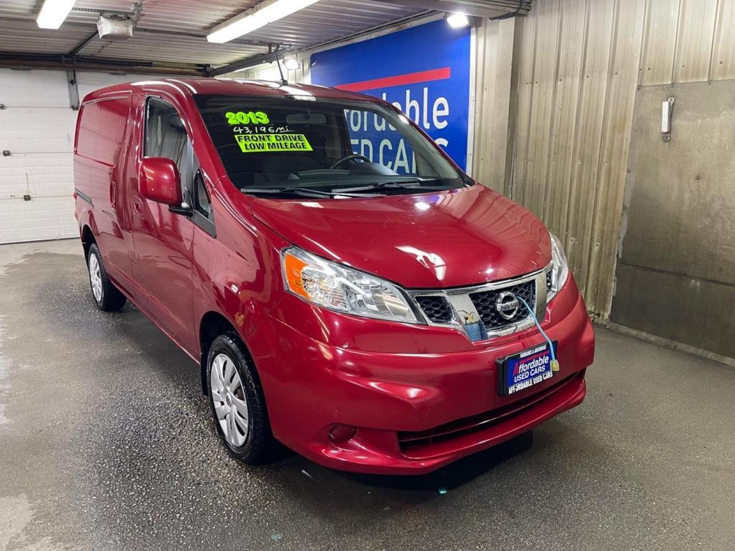 2013 MAROON NISSAN NV200 2.5S (3N6CM0KN7DK) with an 2.0L engine, Continuously Variable transmission, located at 2525 S. Cushman, Fairbanks, AK, 99701, (907) 452-5707, 64.824036, -147.712311 - Photo#0