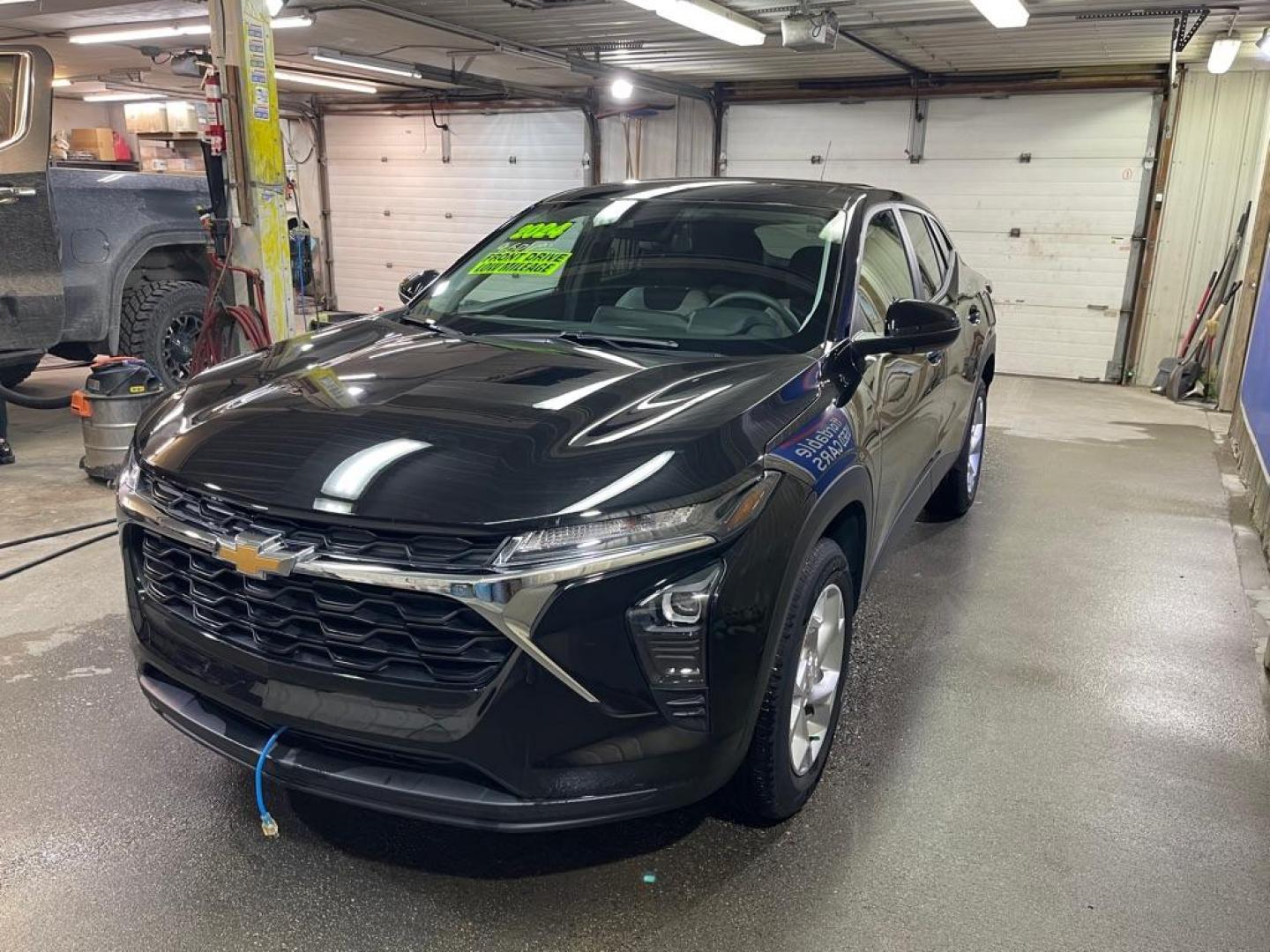 2024 BLACK CHEVROLET TRAX LS (KL77LFE23RC) with an 1.2L engine, Automatic transmission, located at 2525 S. Cushman, Fairbanks, AK, 99701, (907) 452-5707, 64.824036, -147.712311 - Photo#1
