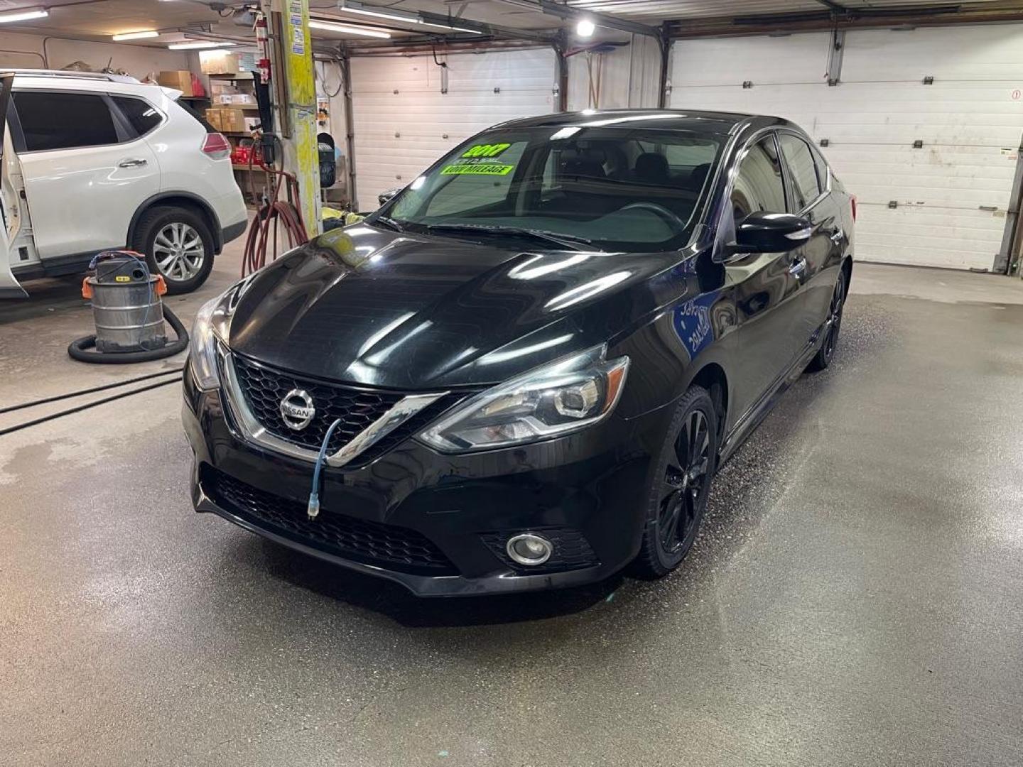 2017 BLACK NISSAN SENTRA SR (3N1AB7AP1HY) with an 1.8L engine, Continuously Variable transmission, located at 2525 S. Cushman, Fairbanks, AK, 99701, (907) 452-5707, 64.824036, -147.712311 - Photo#1