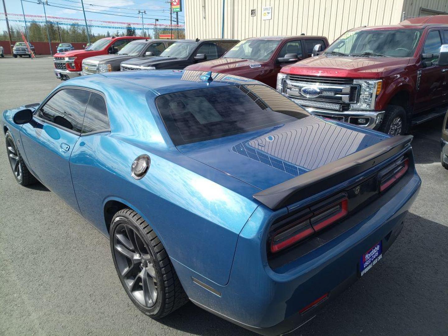 2021 BLUE DODGE CHALLENGER R/T SCAT PACK (2C3CDZFJ2MH) with an 6.4L engine, 6-Speed Manual transmission, located at 2525 S. Cushman, Fairbanks, AK, 99701, (907) 452-5707, 64.824036, -147.712311 - Photo#4