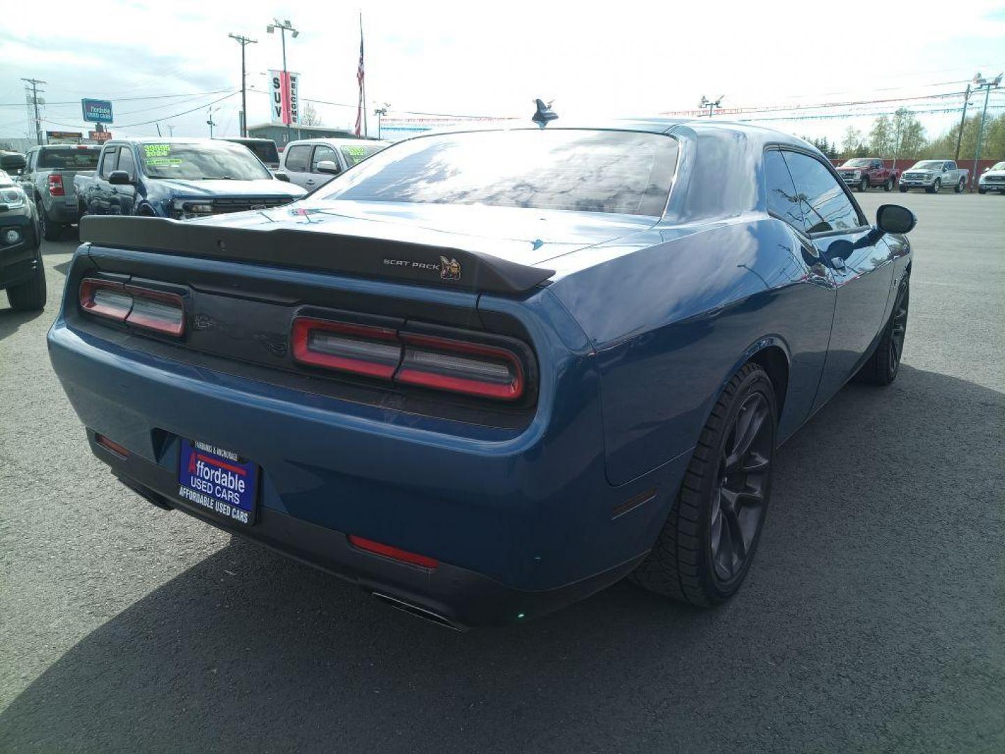 2021 BLUE DODGE CHALLENGER R/T SCAT PACK (2C3CDZFJ2MH) with an 6.4L engine, 6-Speed Manual transmission, located at 2525 S. Cushman, Fairbanks, AK, 99701, (907) 452-5707, 64.824036, -147.712311 - Photo#5