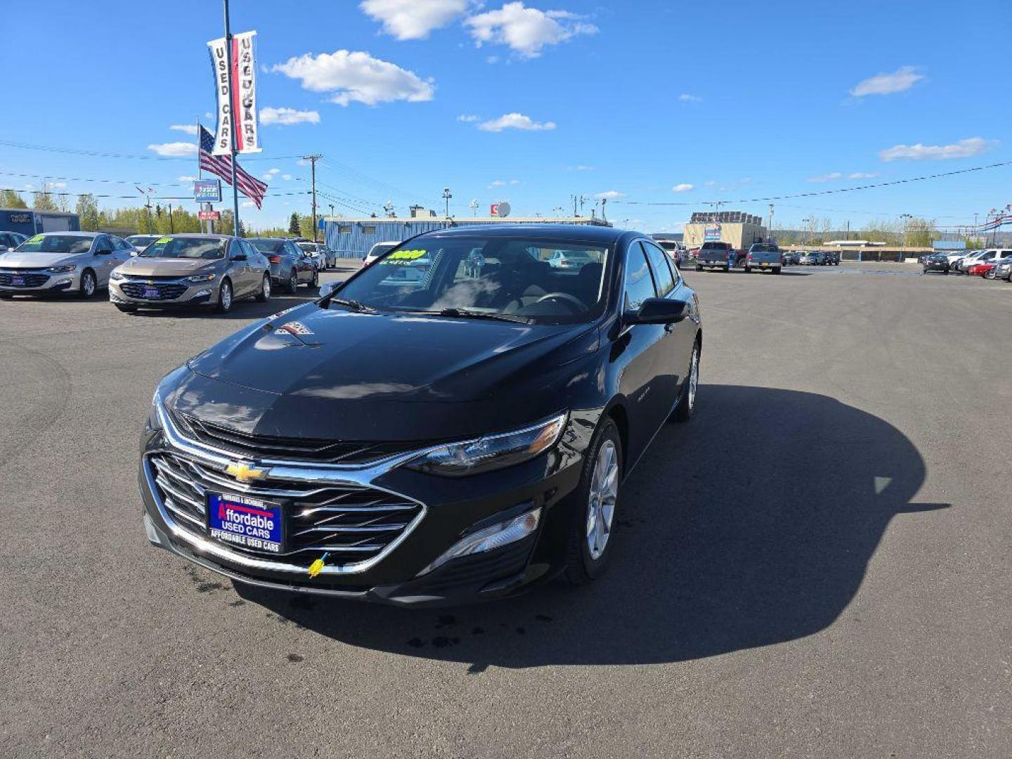 2020 BLACK CHEVROLET MALIBU LT (1G1ZD5STXLF) with an 1.5L engine, Continuously Variable transmission, located at 2525 S. Cushman, Fairbanks, AK, 99701, (907) 452-5707, 64.824036, -147.712311 - Photo#1