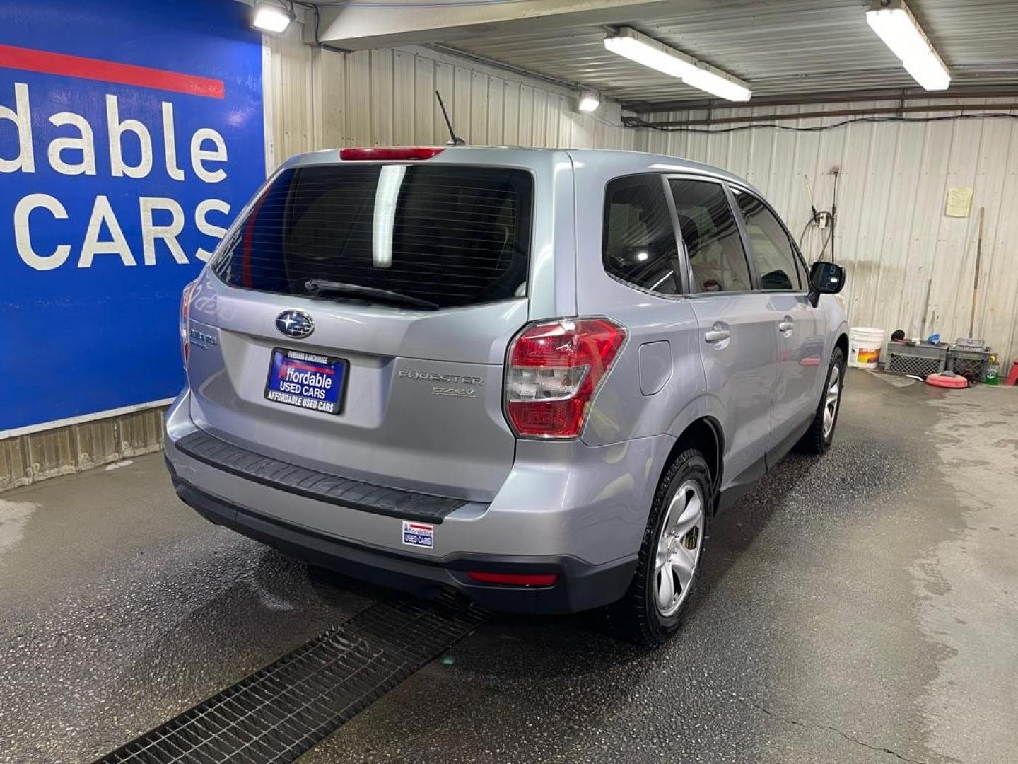 2014 SILVER SUBARU FORESTER 2.5I (JF2SJAAC9EH) with an 2.5L engine, Continuously Variable transmission, located at 2525 S. Cushman, Fairbanks, AK, 99701, (907) 452-5707, 64.824036, -147.712311 - Photo#2
