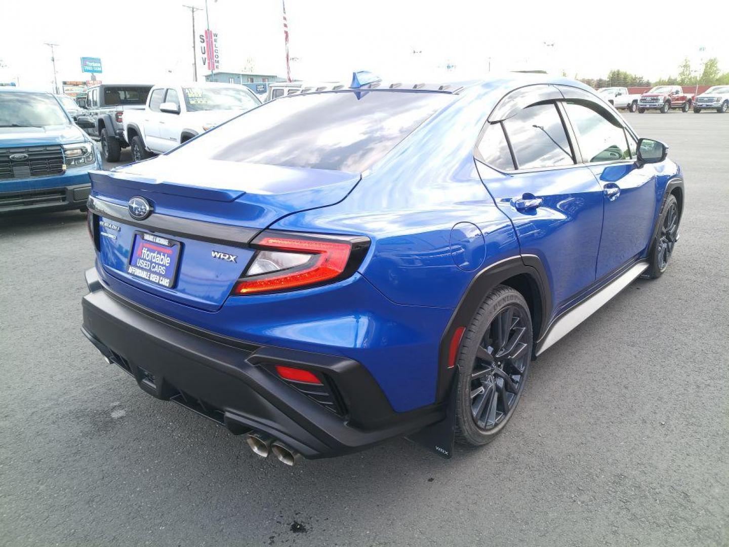 2023 BLUE SUBARU WRX LIMITED (JF1VBAL6XP9) with an 2.5L engine, Manual transmission, located at 2525 S. Cushman, Fairbanks, AK, 99701, (907) 452-5707, 64.824036, -147.712311 - Photo#2