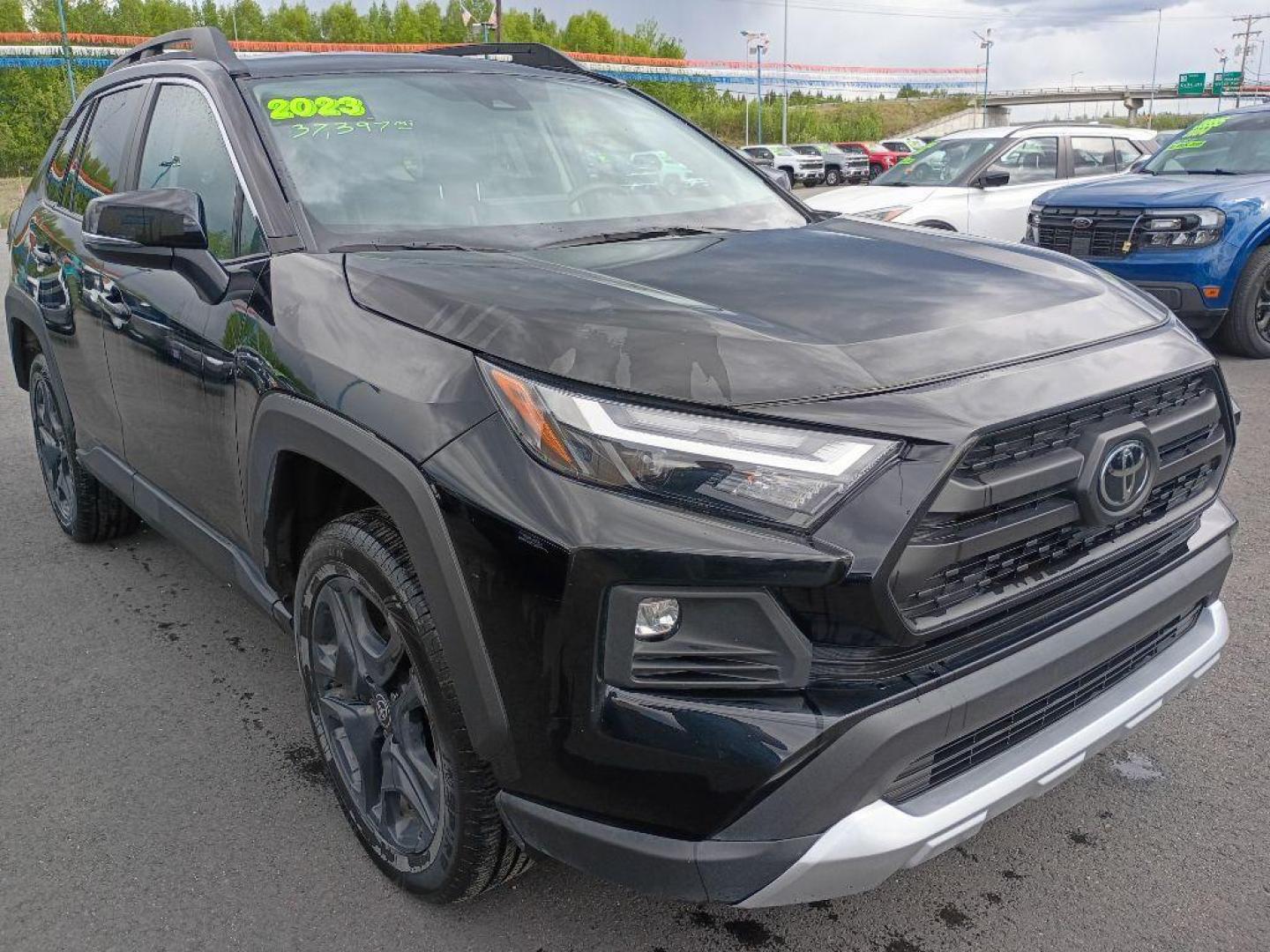 2023 BLACK TOYOTA RAV4 ADVENTURE (2T3J1RFV3PW) with an 2.5L engine, Automatic transmission, located at 2525 S. Cushman, Fairbanks, AK, 99701, (907) 452-5707, 64.824036, -147.712311 - Photo#3